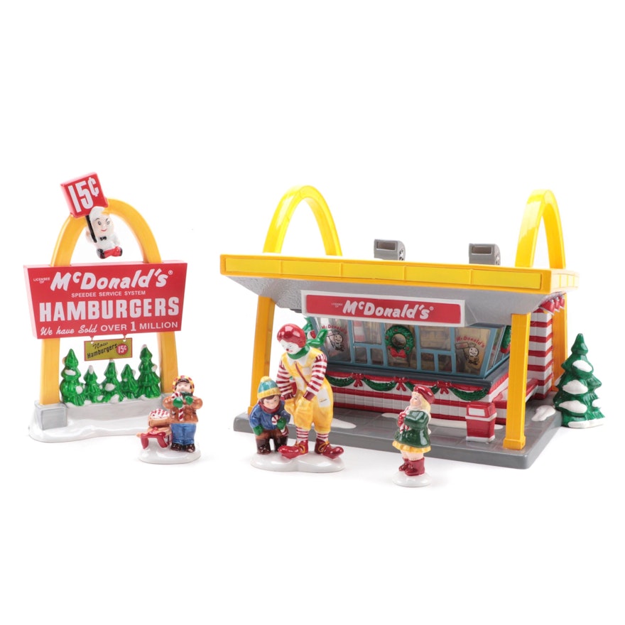 Department 56 "McDonald's Collection" The Original Snow Village Pieces