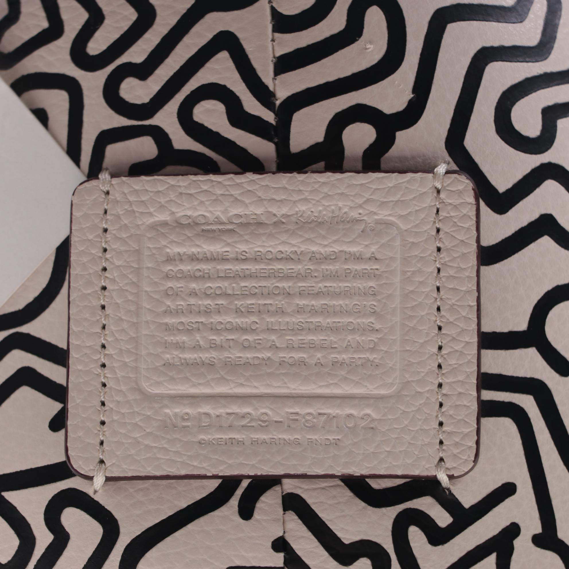 Keith Haring for Coach Leather Teddy Bear