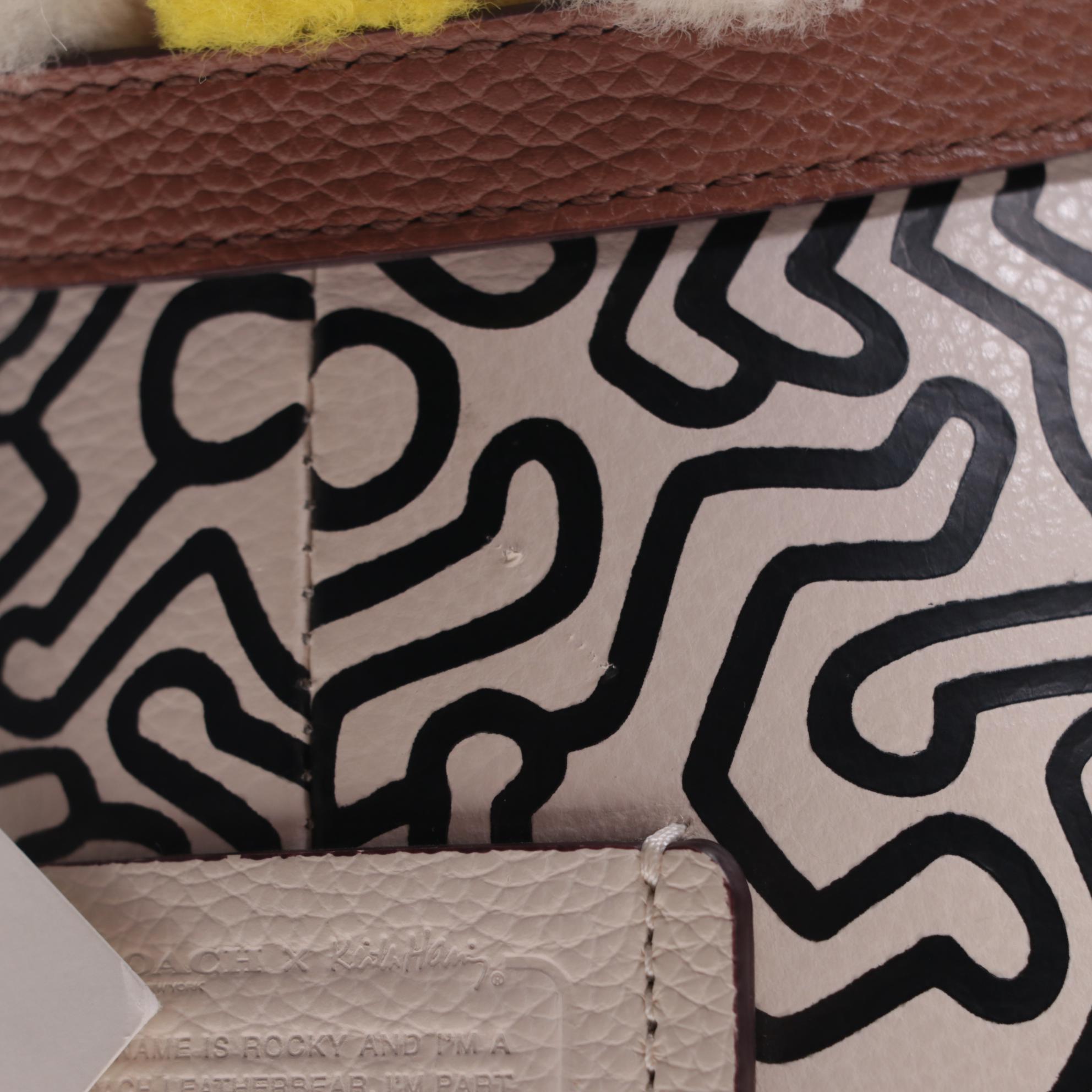 Keith Haring for Coach Leather Teddy Bear