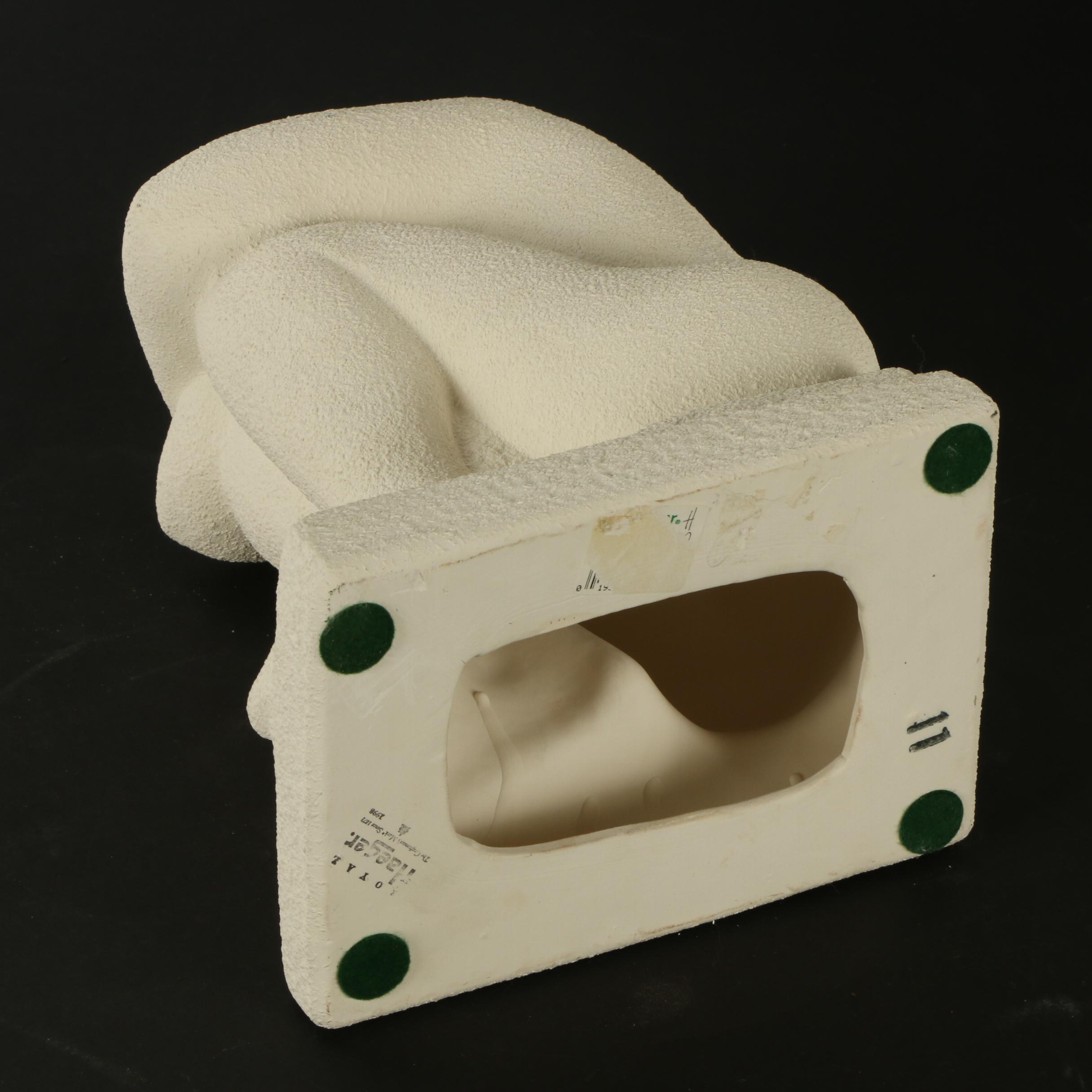 Royal Haeger Pottery Nude Woman Resting on Her Knees Sculpture, 1998