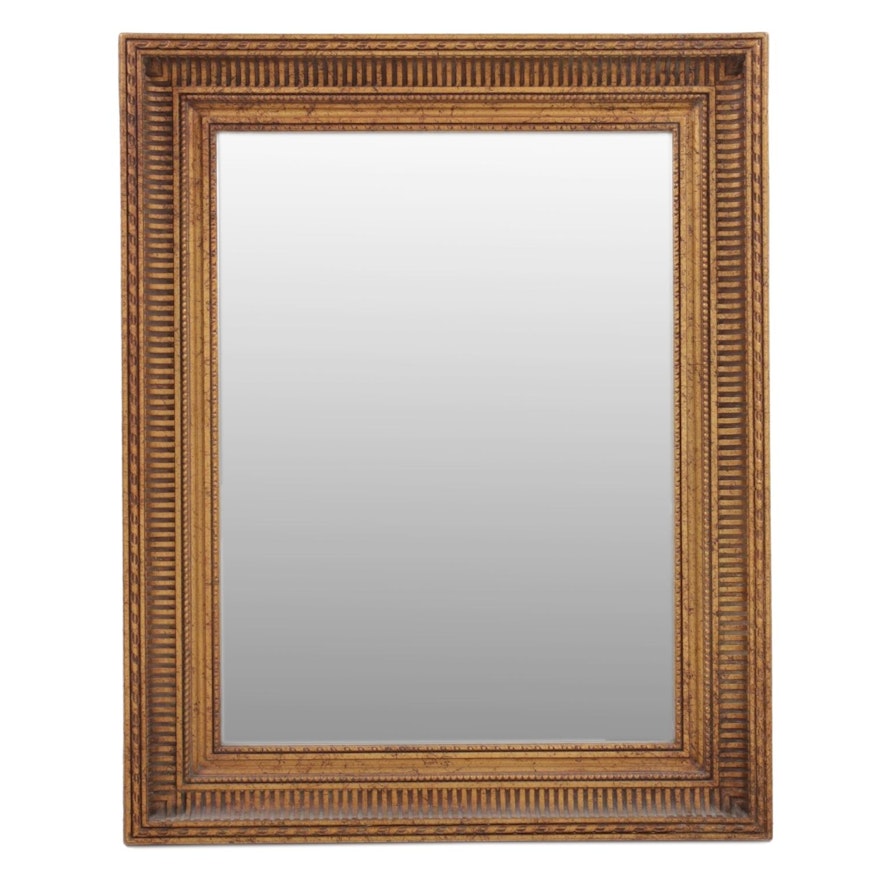 Carved and Painted Wood Frame Wall Mirror