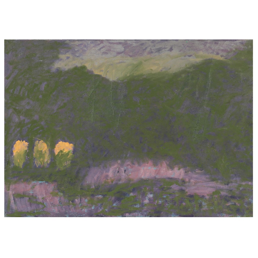 Jerald Mironov Abstract Landscape Oil Painting