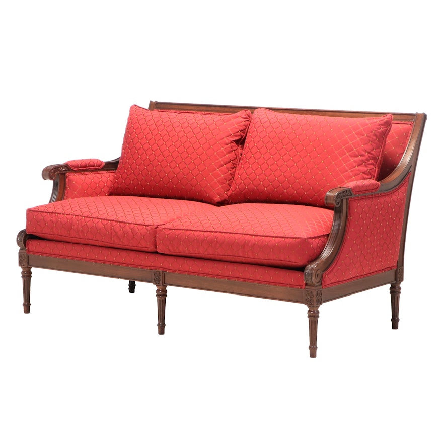 Ethan Allen Louis XVI Style Upholstered Loveseat