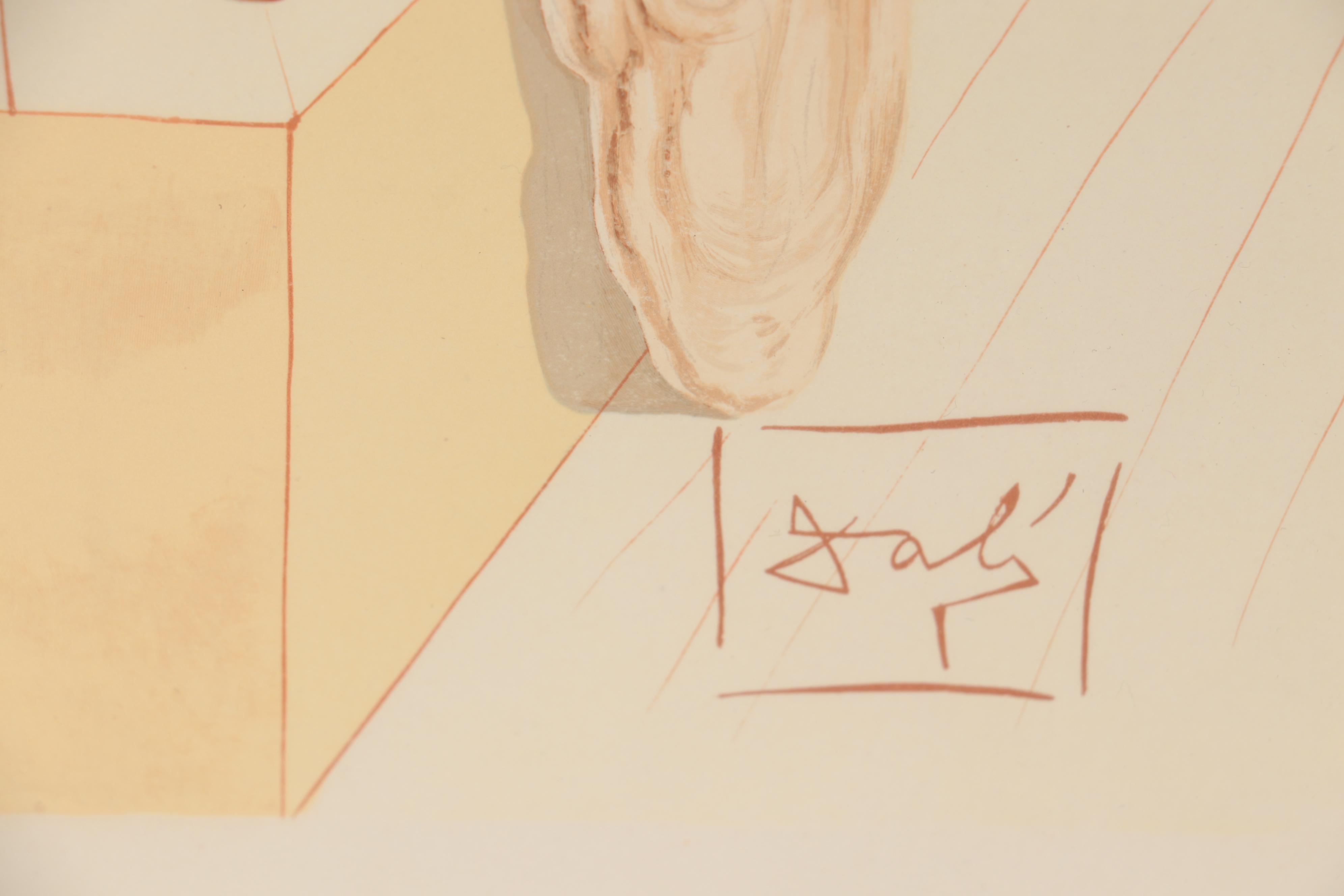 Salvador Dalí Wood Engraving "Les hommes qui s'entre-dévorent"