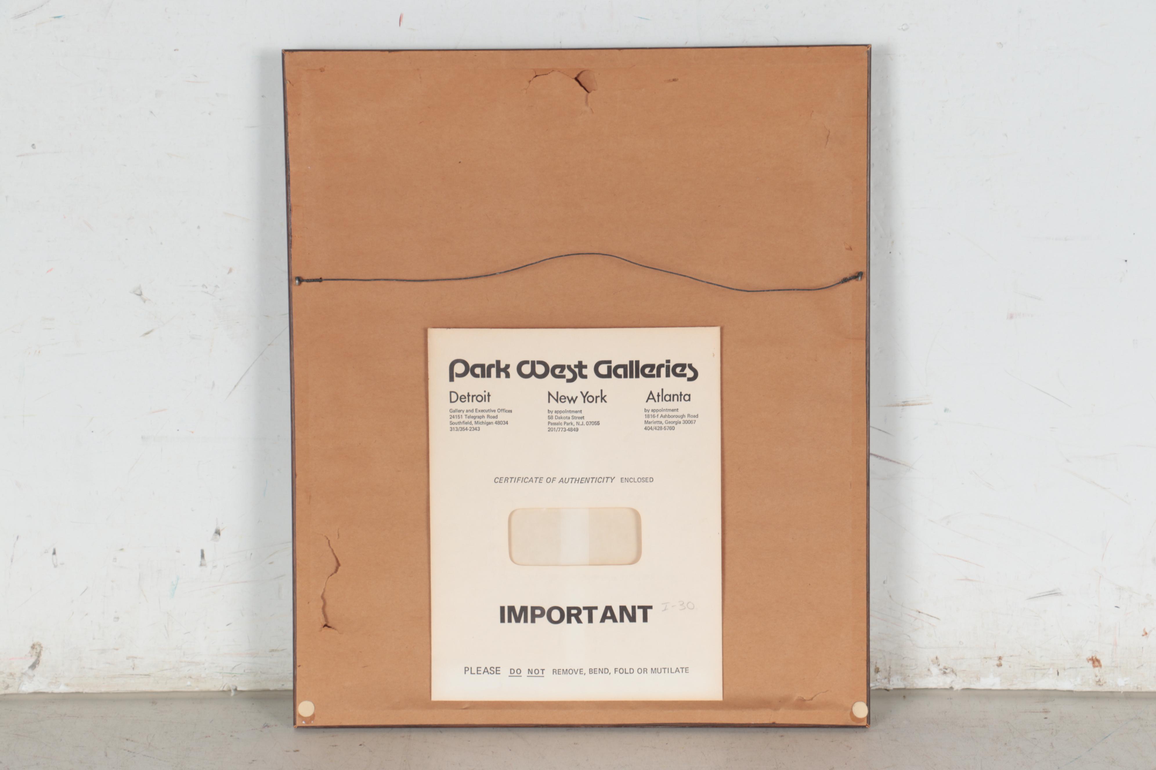 Salvador Dalí Wood Engraving "Les hommes qui s'entre-dévorent"