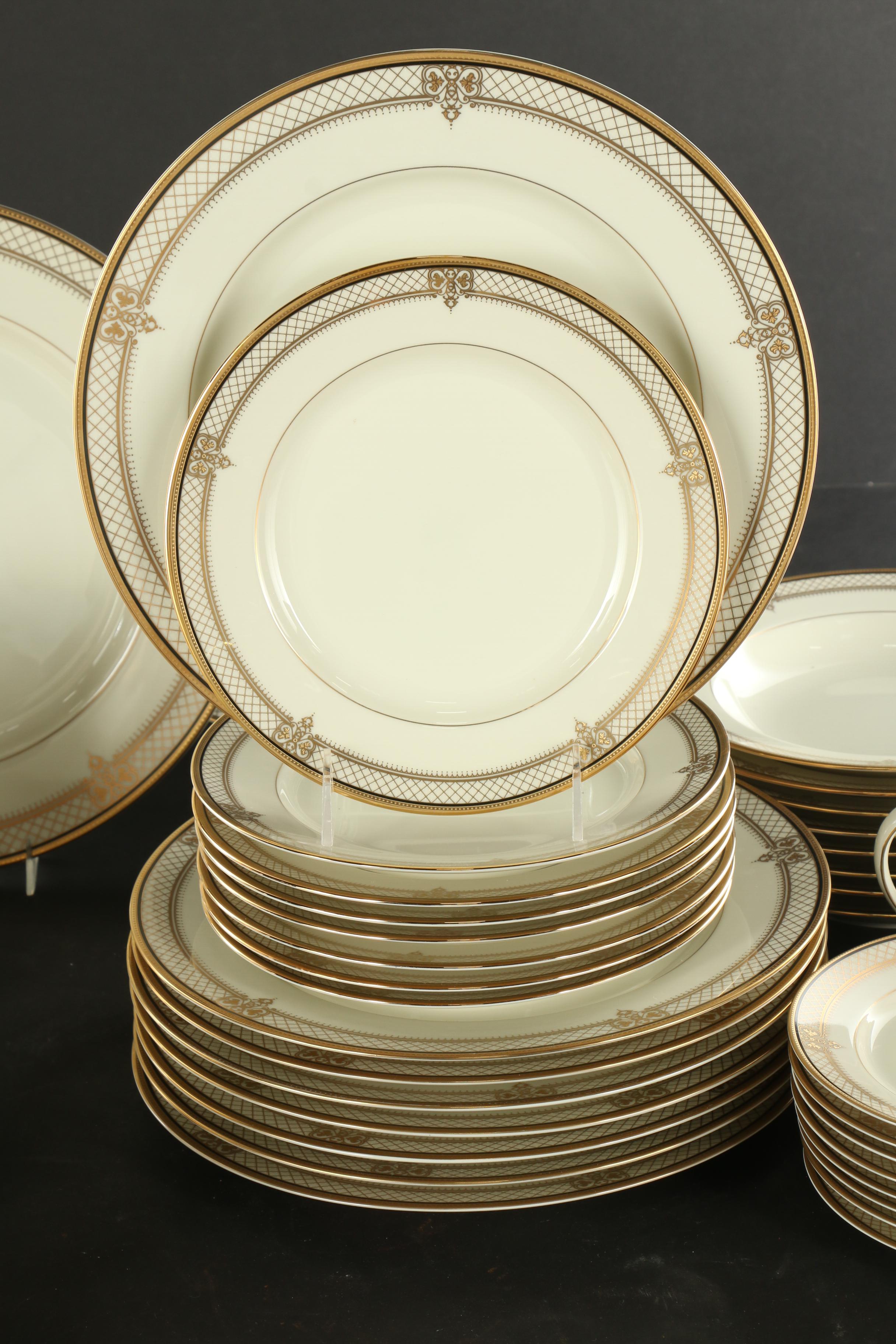 Mikasa "Regal Court" Porcelain Dinnerware and Flatware, Late 20th Century
