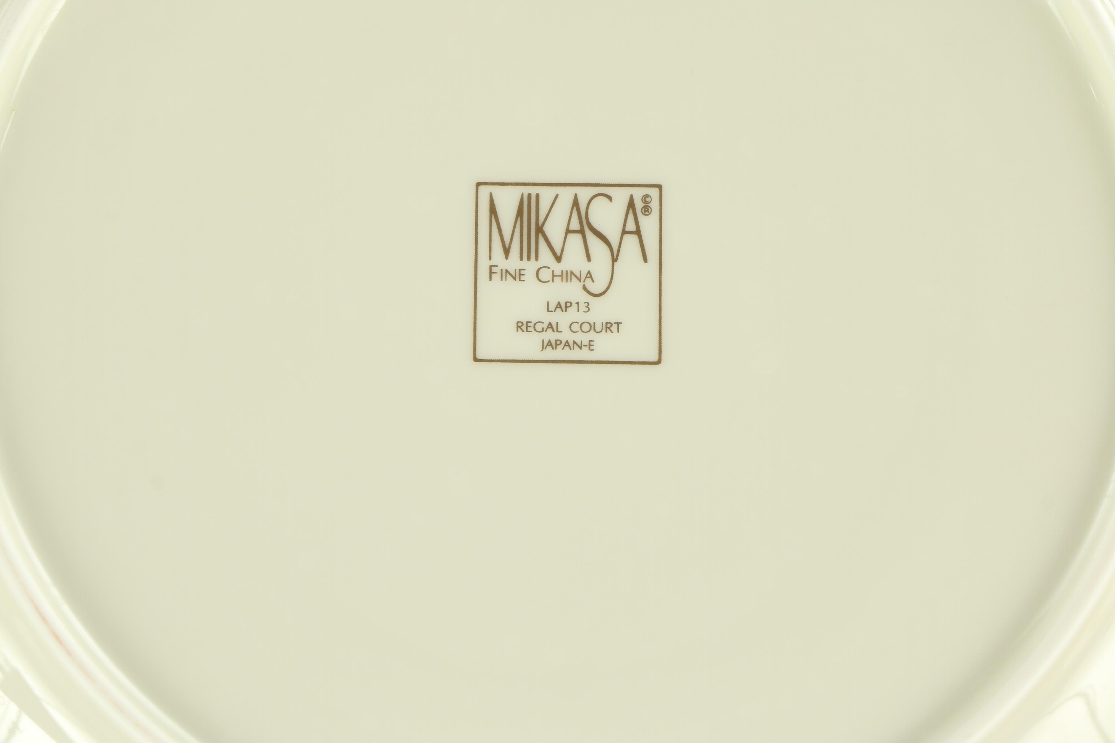 Mikasa "Regal Court" Porcelain Dinnerware and Flatware, Late 20th Century