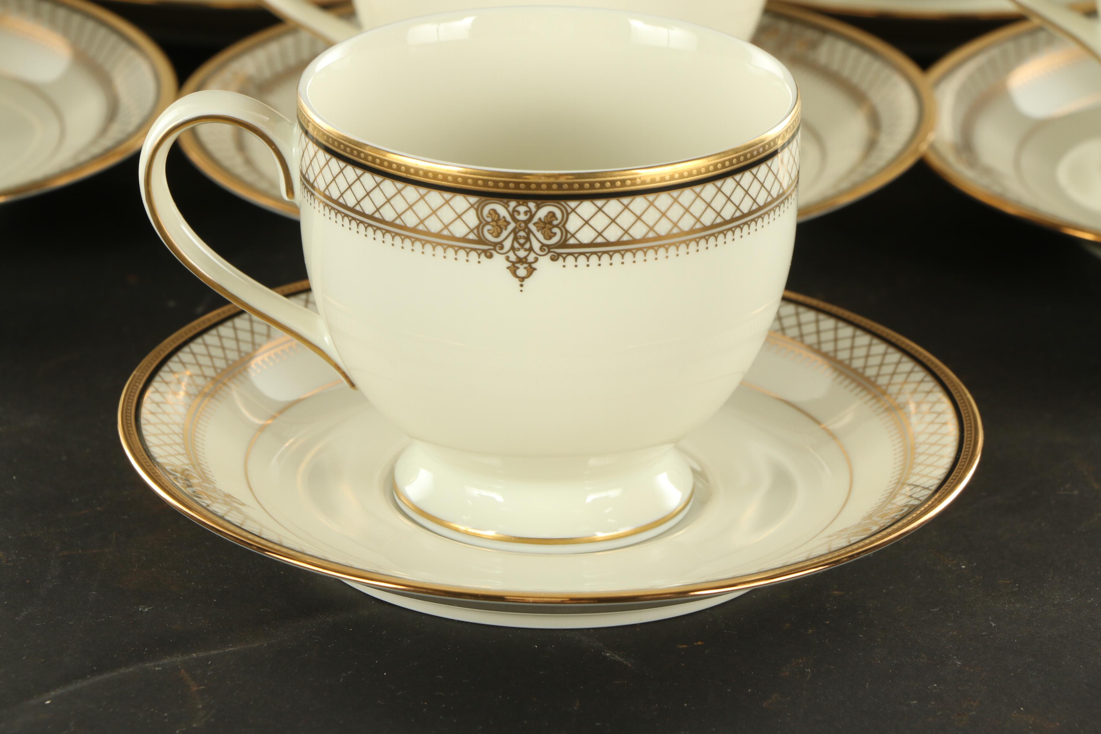 Mikasa "Regal Court" Porcelain Dinnerware and Flatware, Late 20th Century