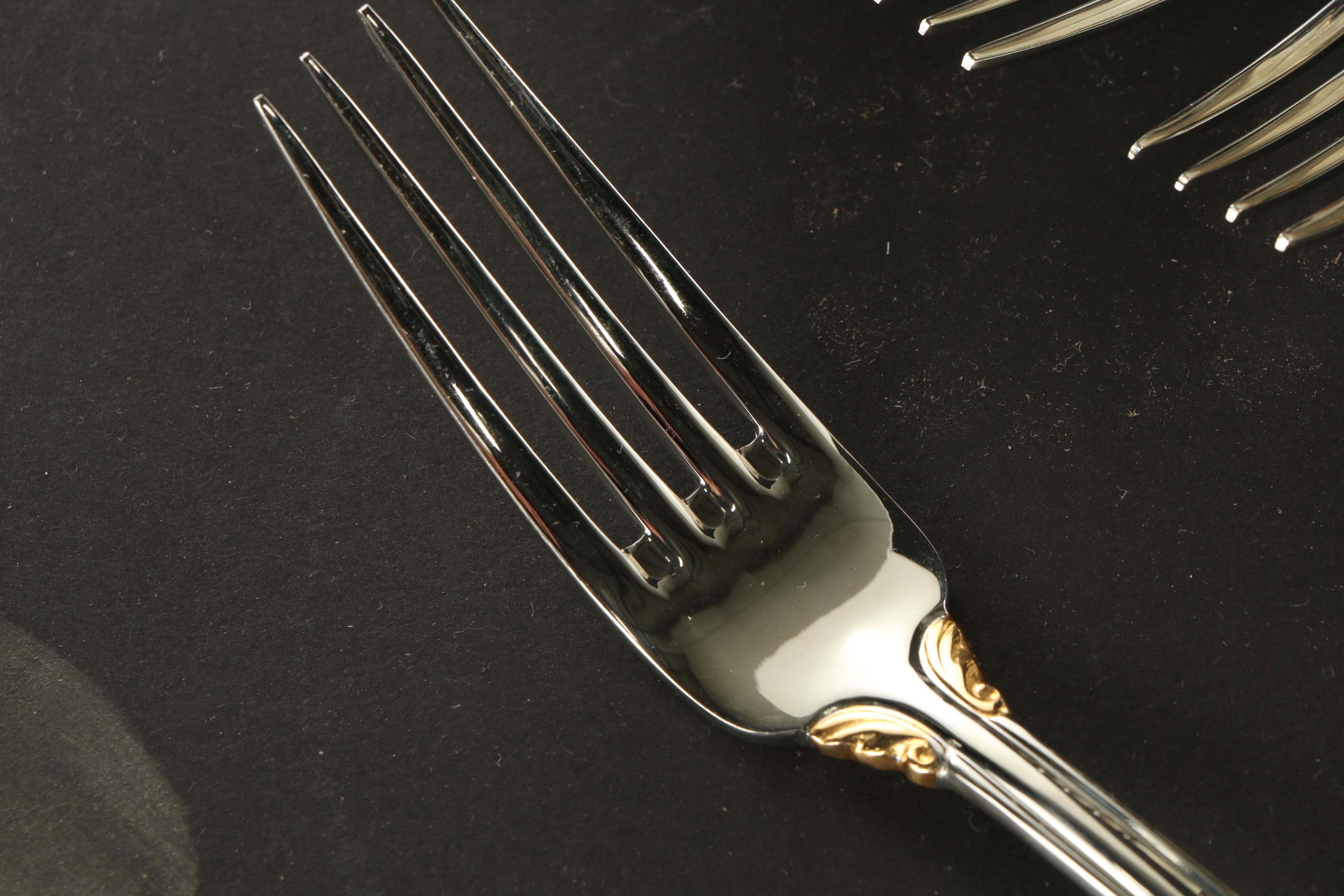 Mikasa "Regal Court" Porcelain Dinnerware and Flatware, Late 20th Century