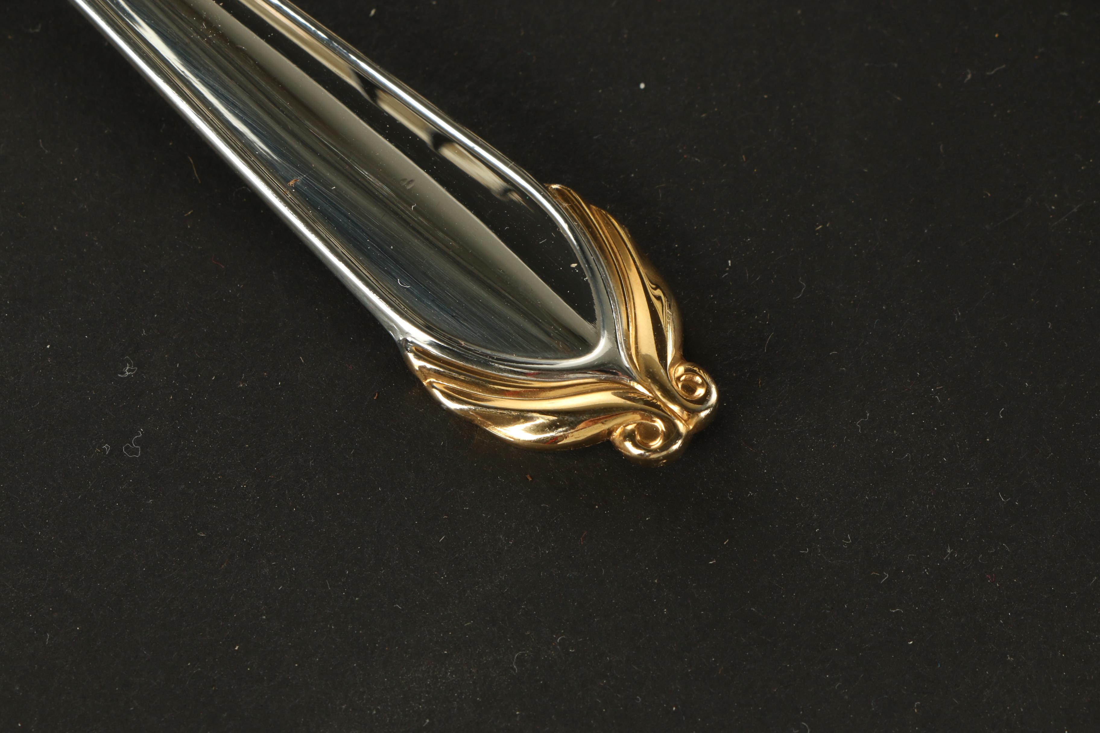 Mikasa "Regal Court" Porcelain Dinnerware and Flatware, Late 20th Century