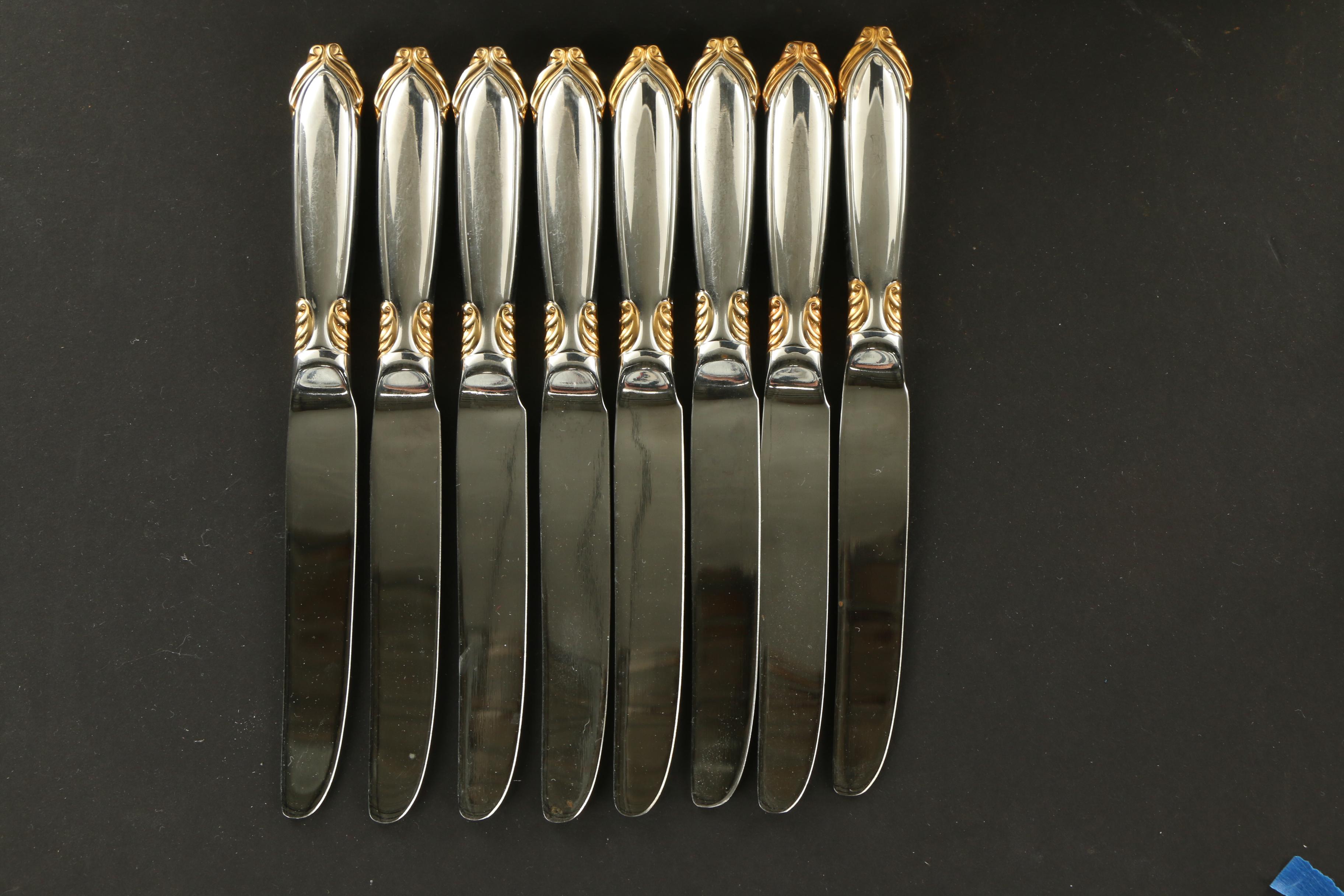 Mikasa "Regal Court" Porcelain Dinnerware and Flatware, Late 20th Century