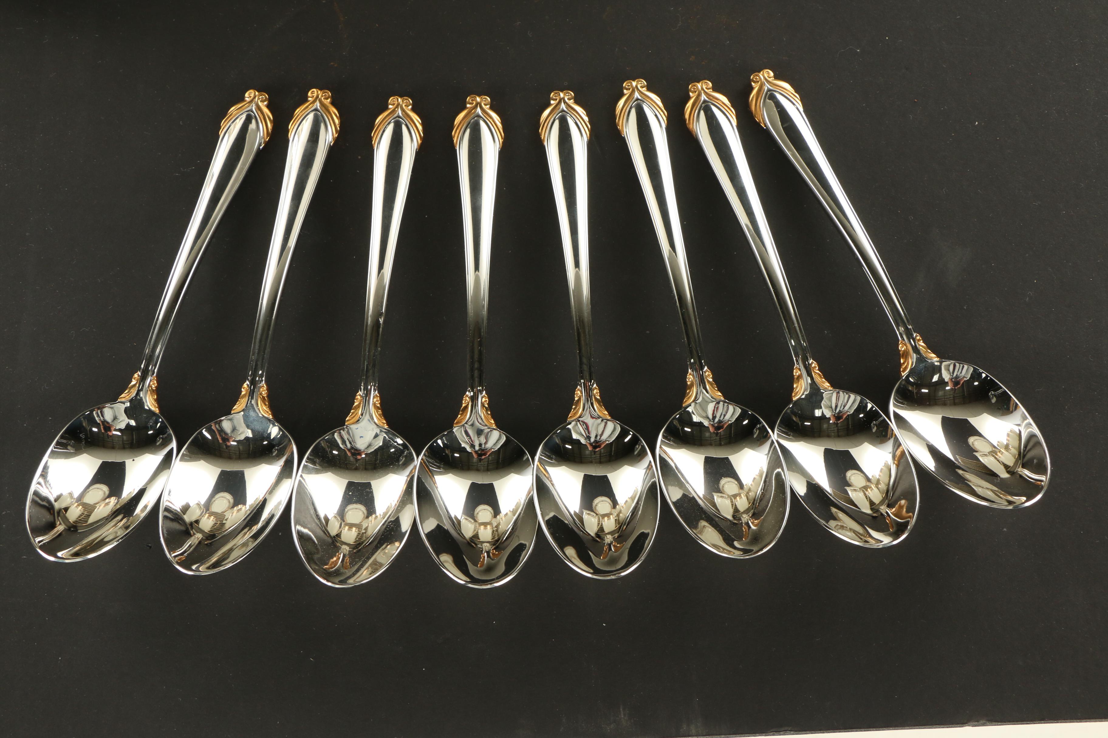 Mikasa "Regal Court" Porcelain Dinnerware and Flatware, Late 20th Century