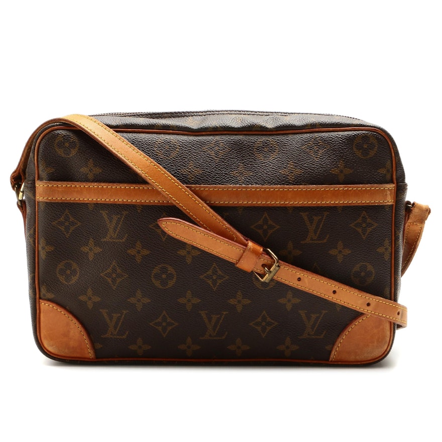 Louis Vuitton Trocadero 30 Crossbody Bag in Monogram Canvas and Vachetta Leather