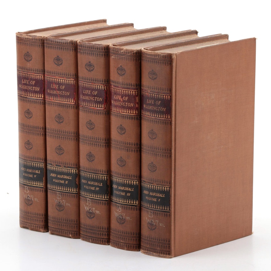 "The Life of George Washington" Five-Volume Set by John Marshall, 1926