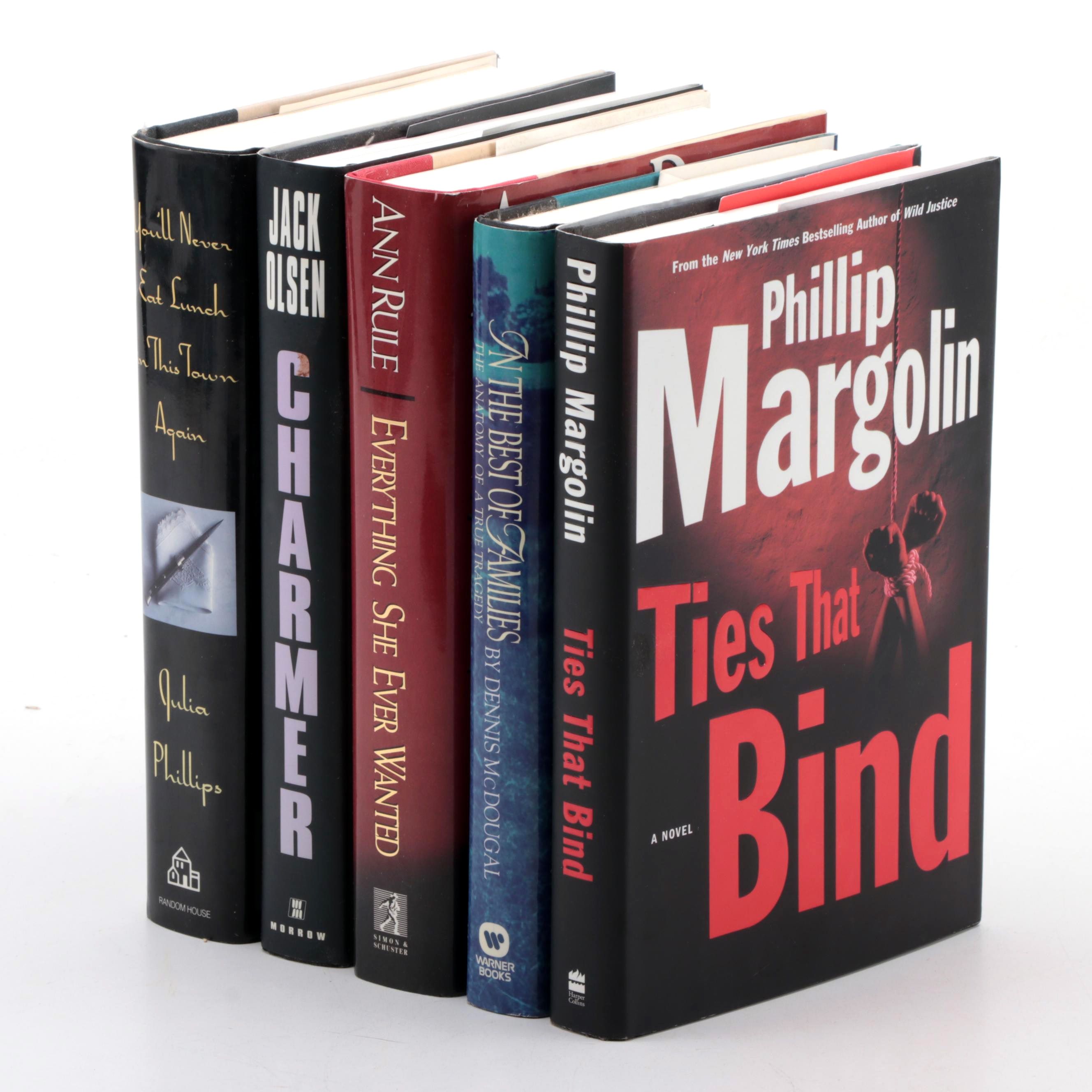 First Edition "Charmer" by Jack Olsen and More True Crime and Mystery Books