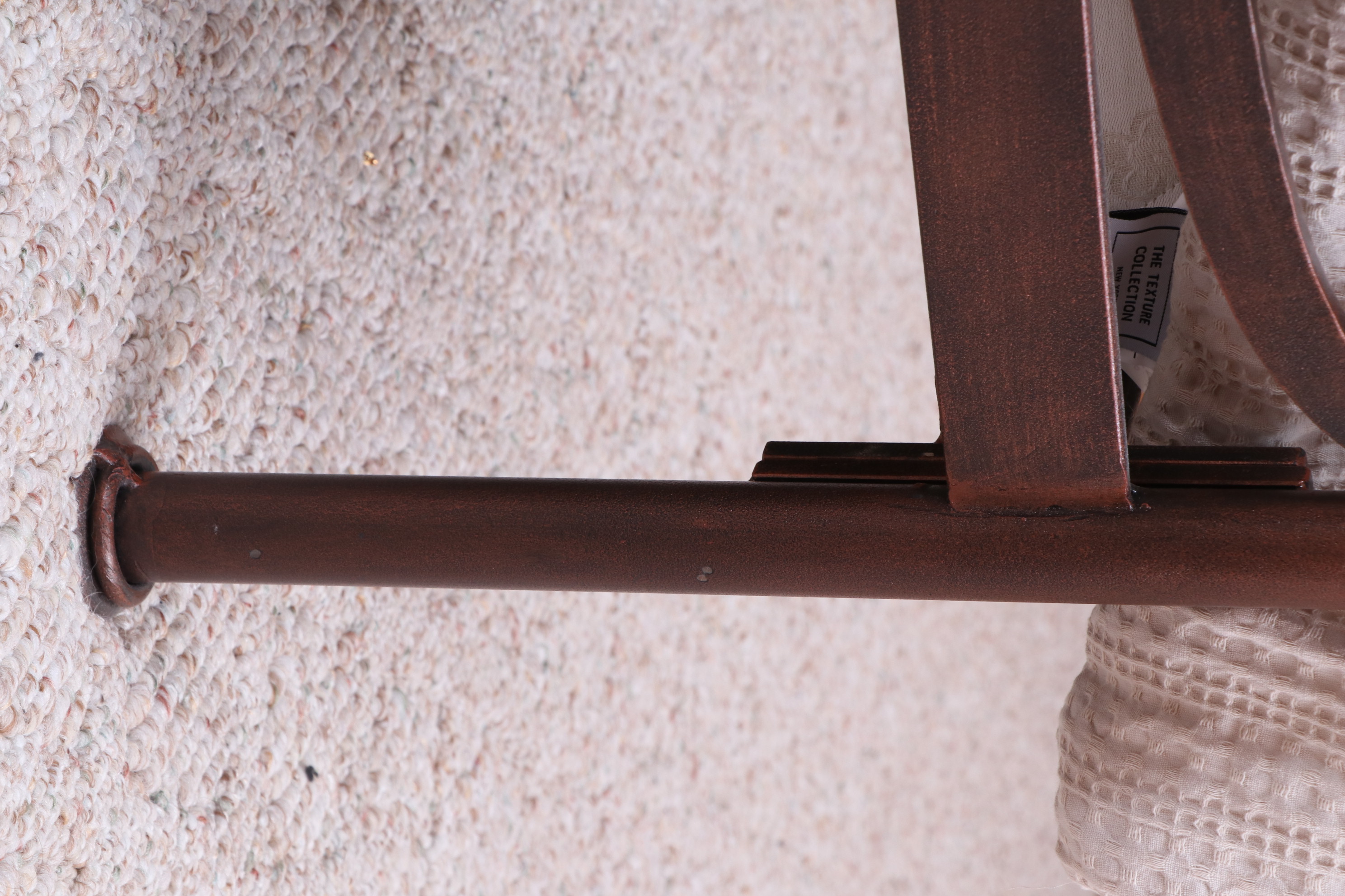 Arhaus "St. Lucia" Patinated Bronze Tone Iron King Bed with Coverlet