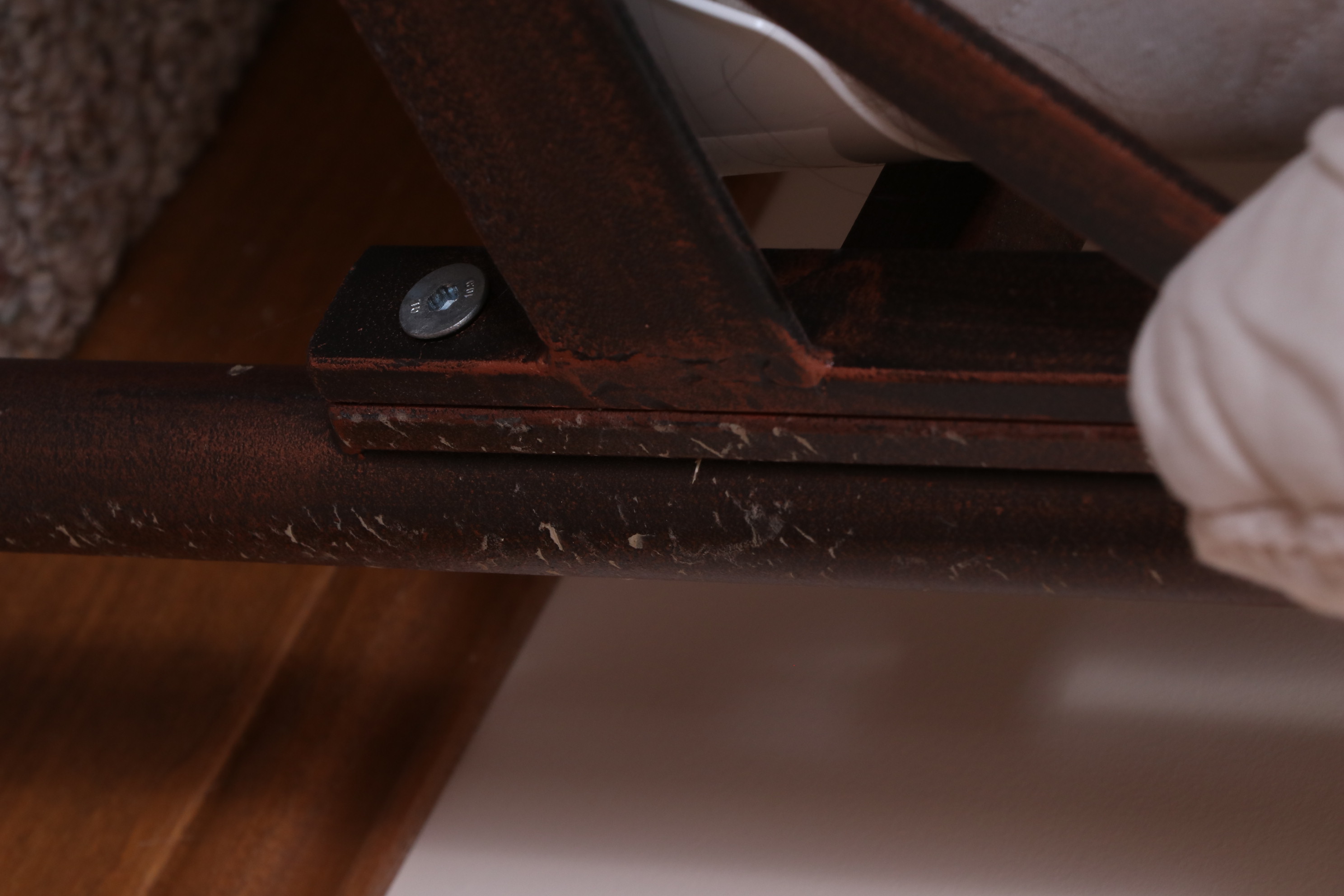 Arhaus "St. Lucia" Patinated Bronze Tone Iron King Bed with Coverlet