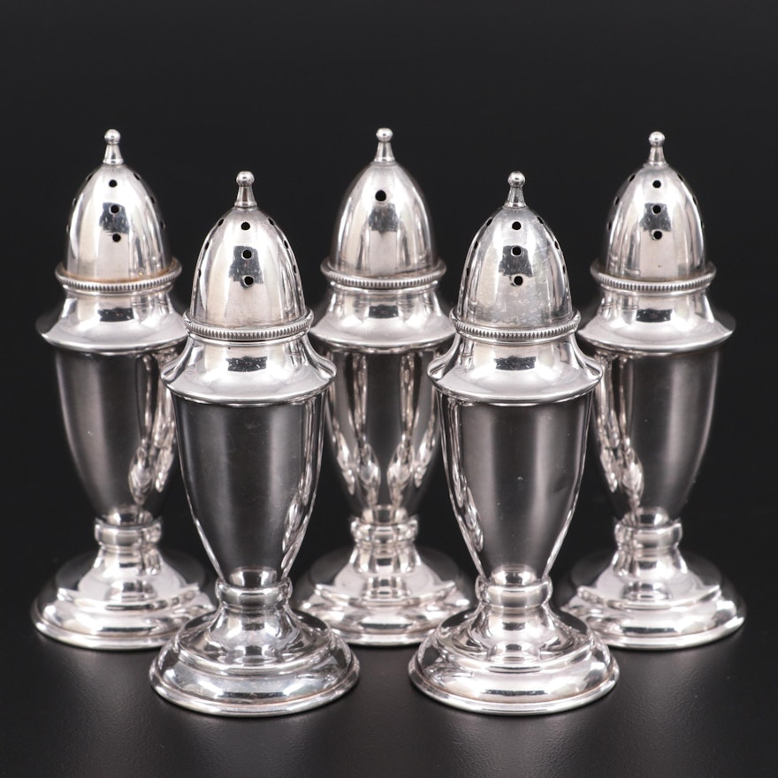 950 Silver Salt and Pepper Shakers