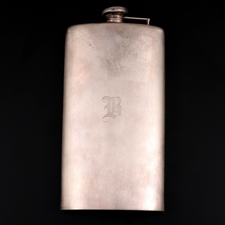 Webster Sterling Silver Flask, Early to Mid 20th Century
