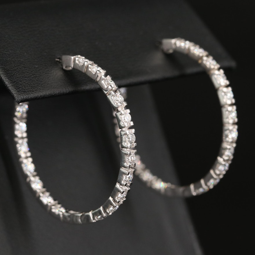14K 1.75 CTW Diamond Inside-Out Earrings