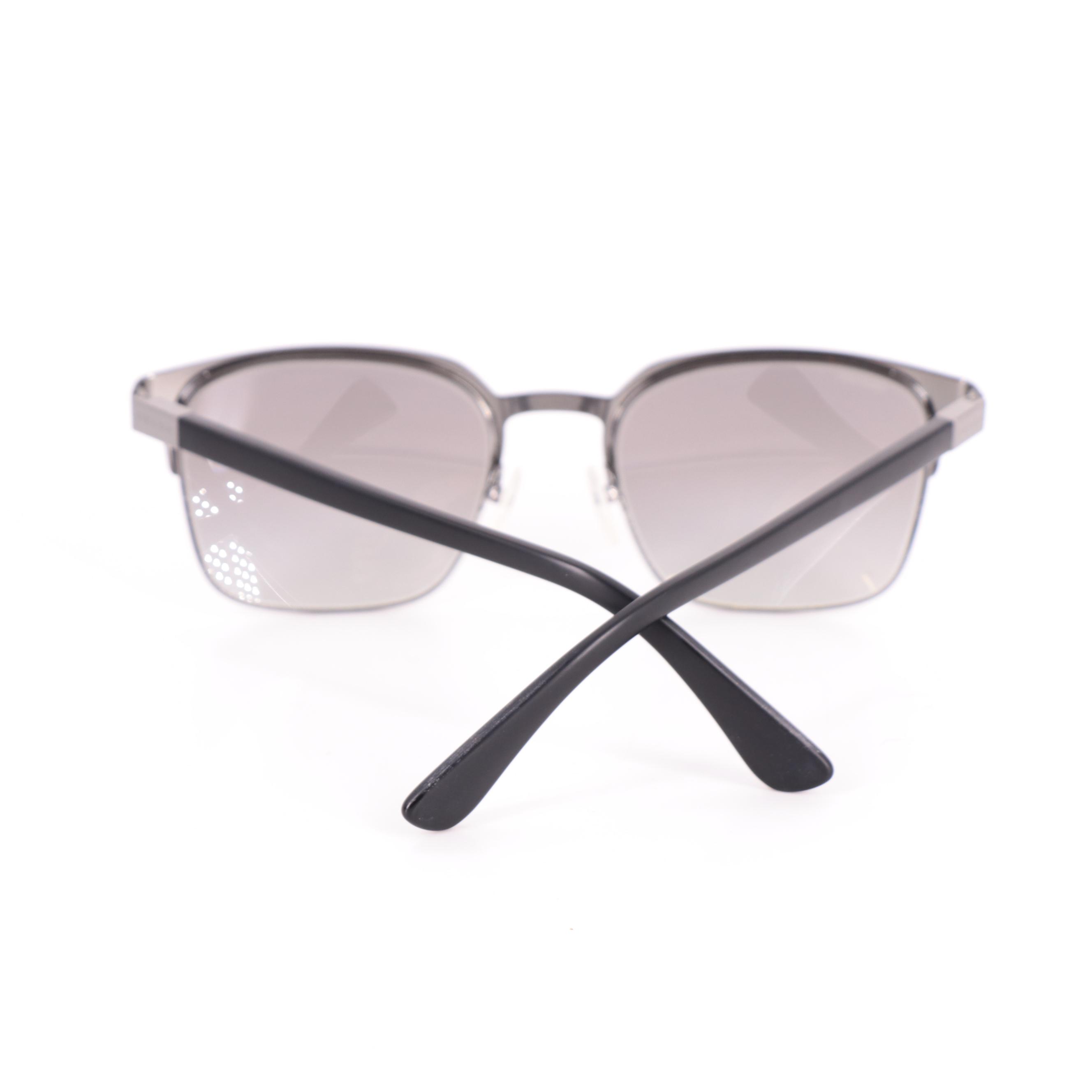 Men's Prada SPR61S Square Semi-Rimless Sunglasses with Case and Box
