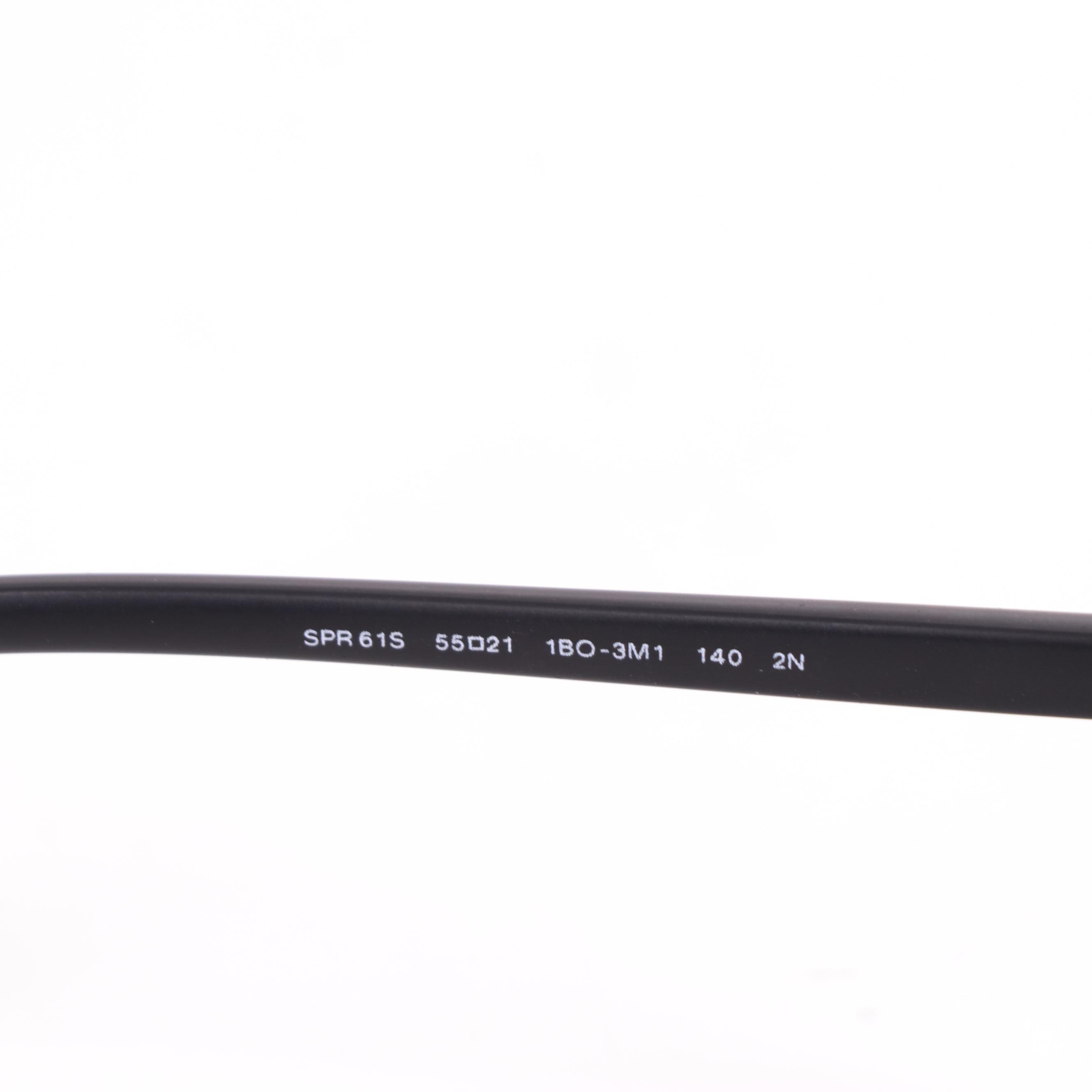 Men's Prada SPR61S Square Semi-Rimless Sunglasses with Case and Box