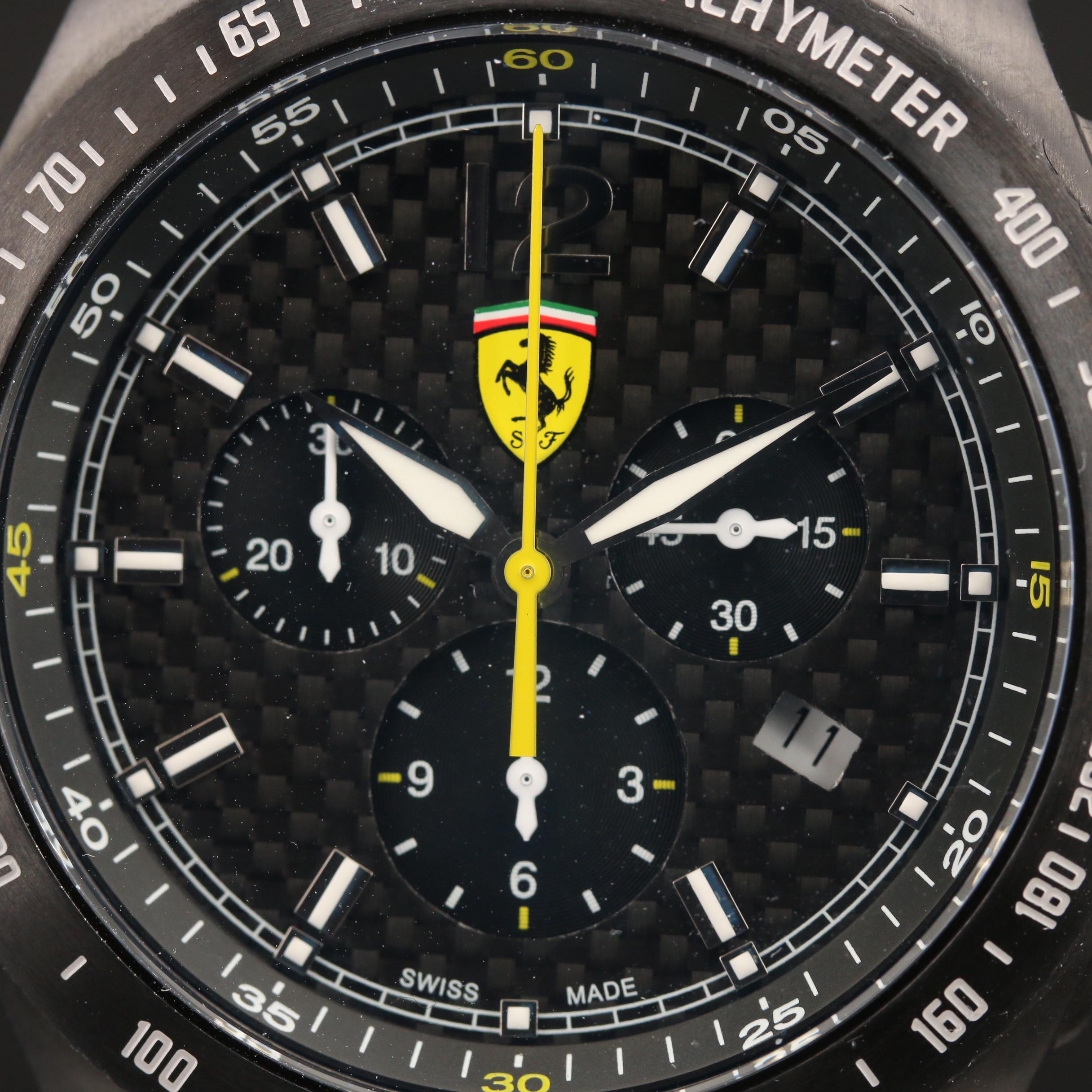 Scuderia Ferrari "Carbon Chrono" Stainless Steel Quartz Watch