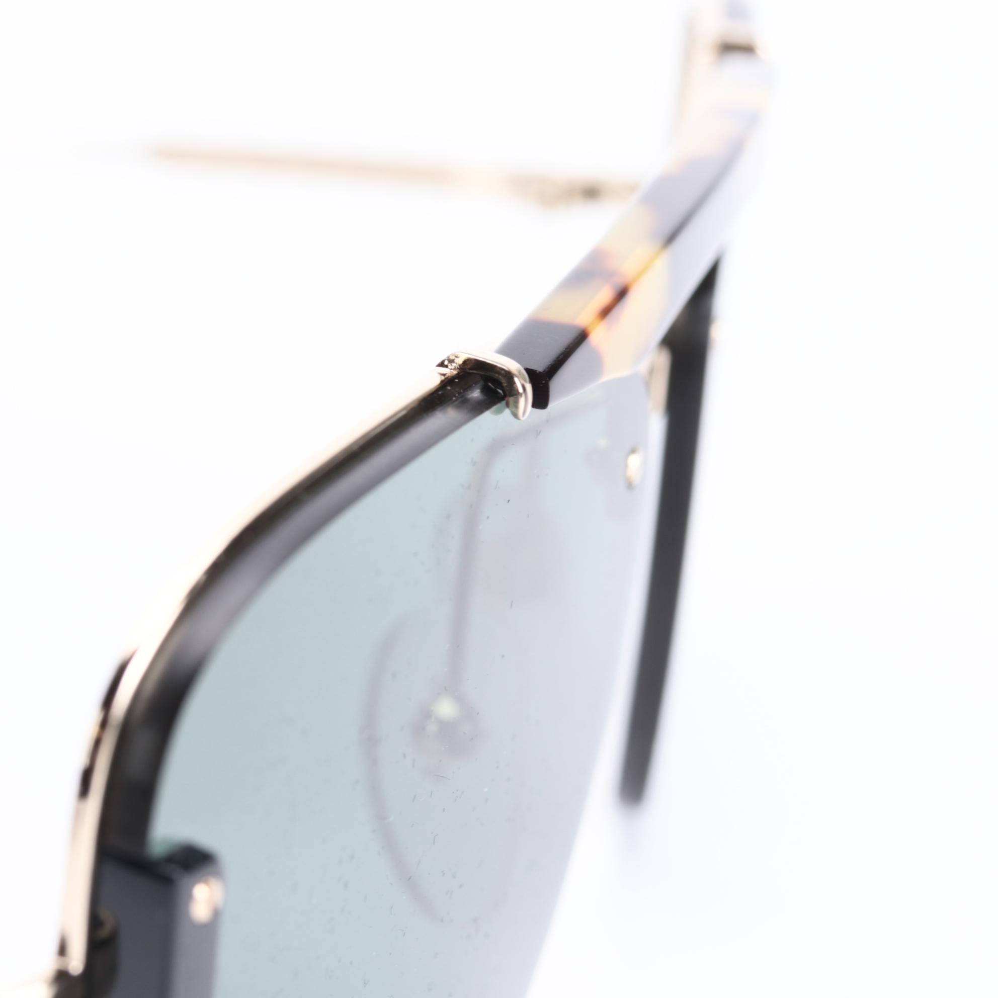 Prada SPR56V Square Rimless Sunglasses with Case