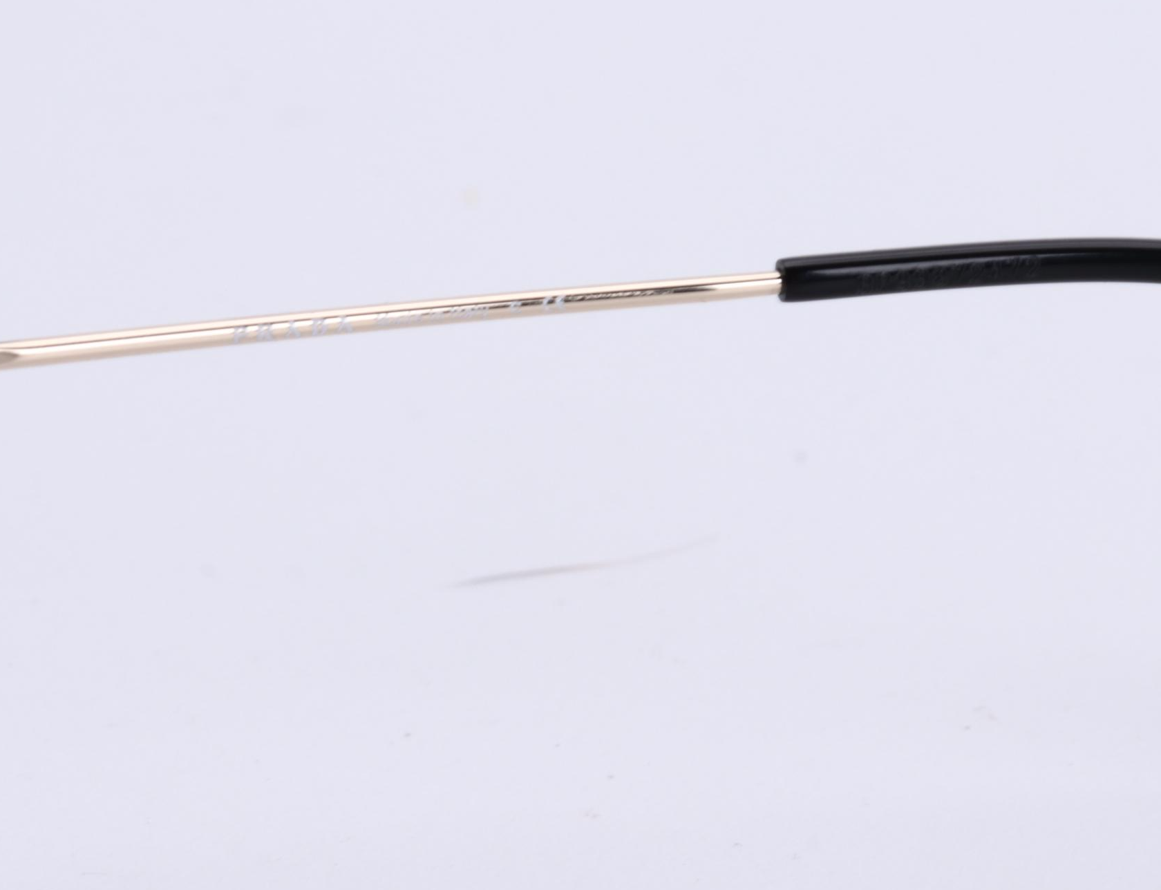 Prada SPR56V Square Rimless Sunglasses with Case