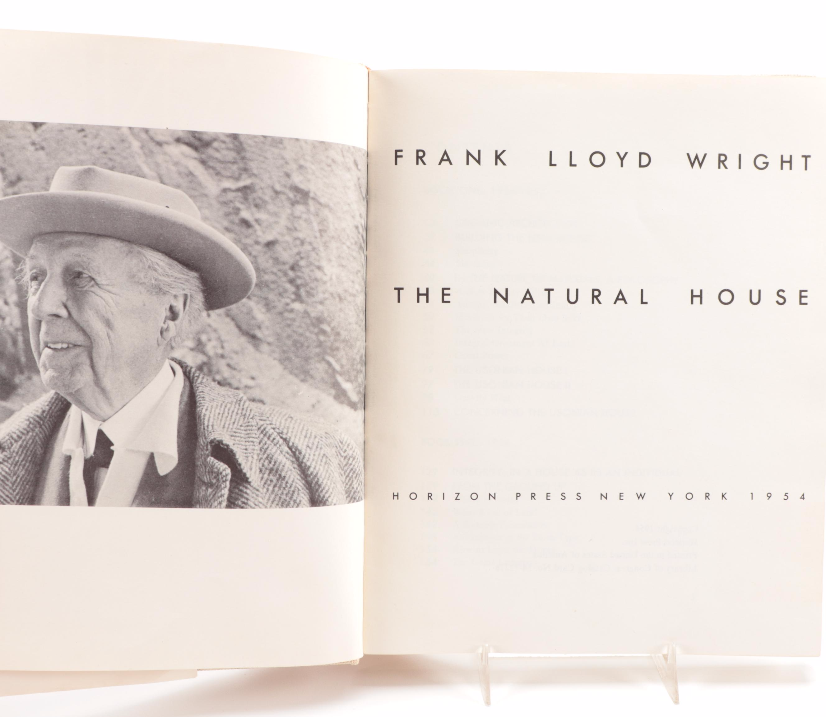 First Edition "The Natural House" by Frank Lloyd Wright and More