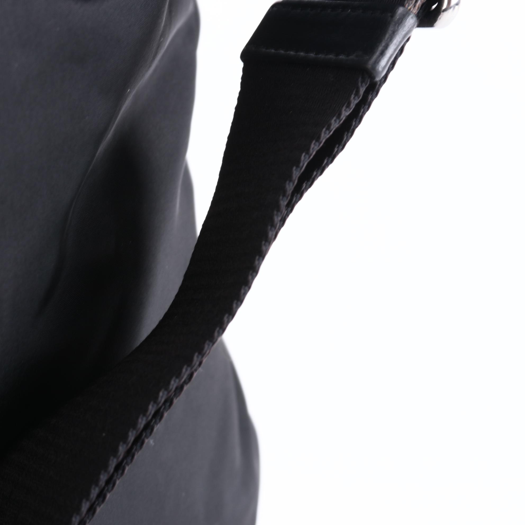 Prada Reversible Messenger Bag in Black and Navy Tessuto Nylon