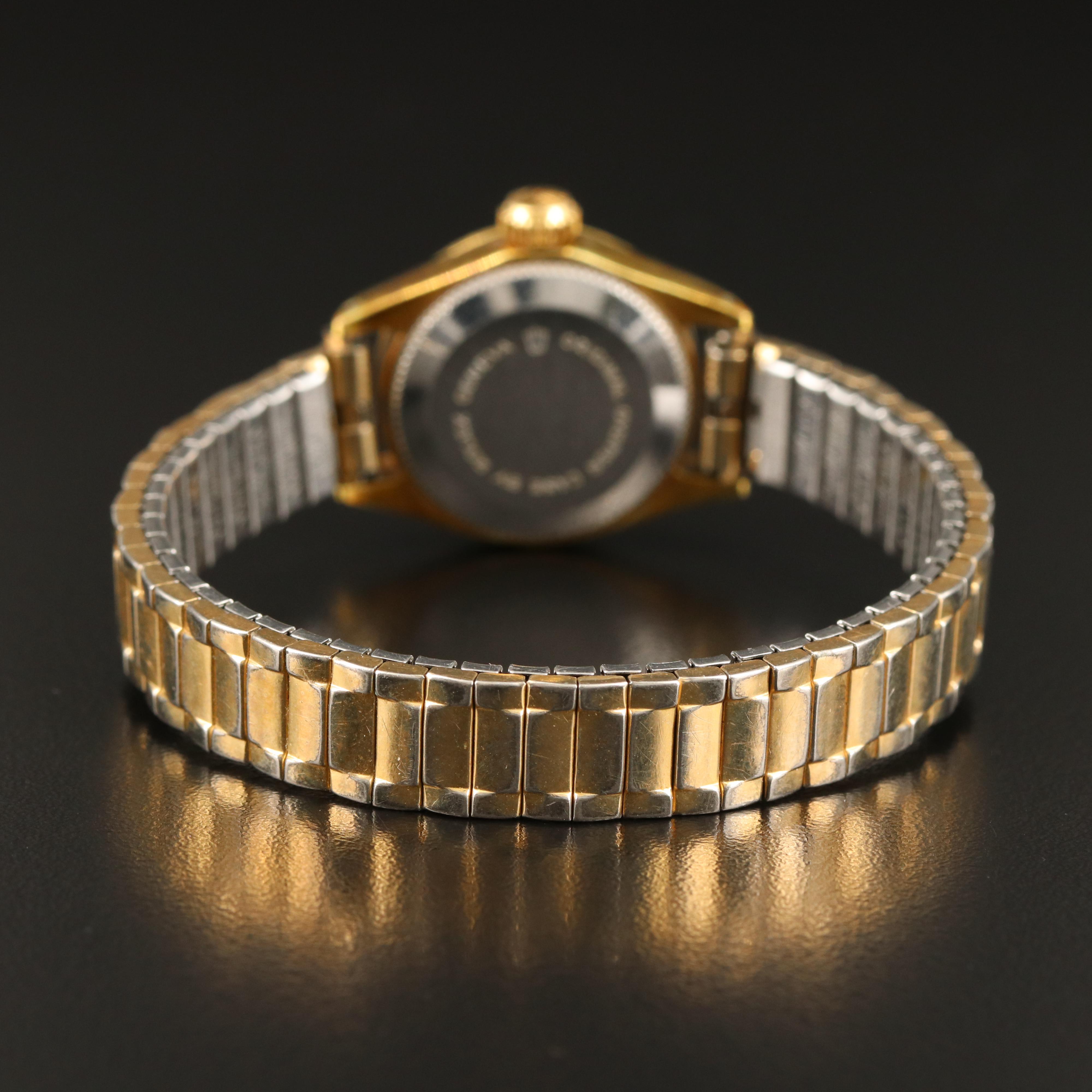 1972 Tudor Princess Oysterdate Gold Plate and Stainless Steel Watch