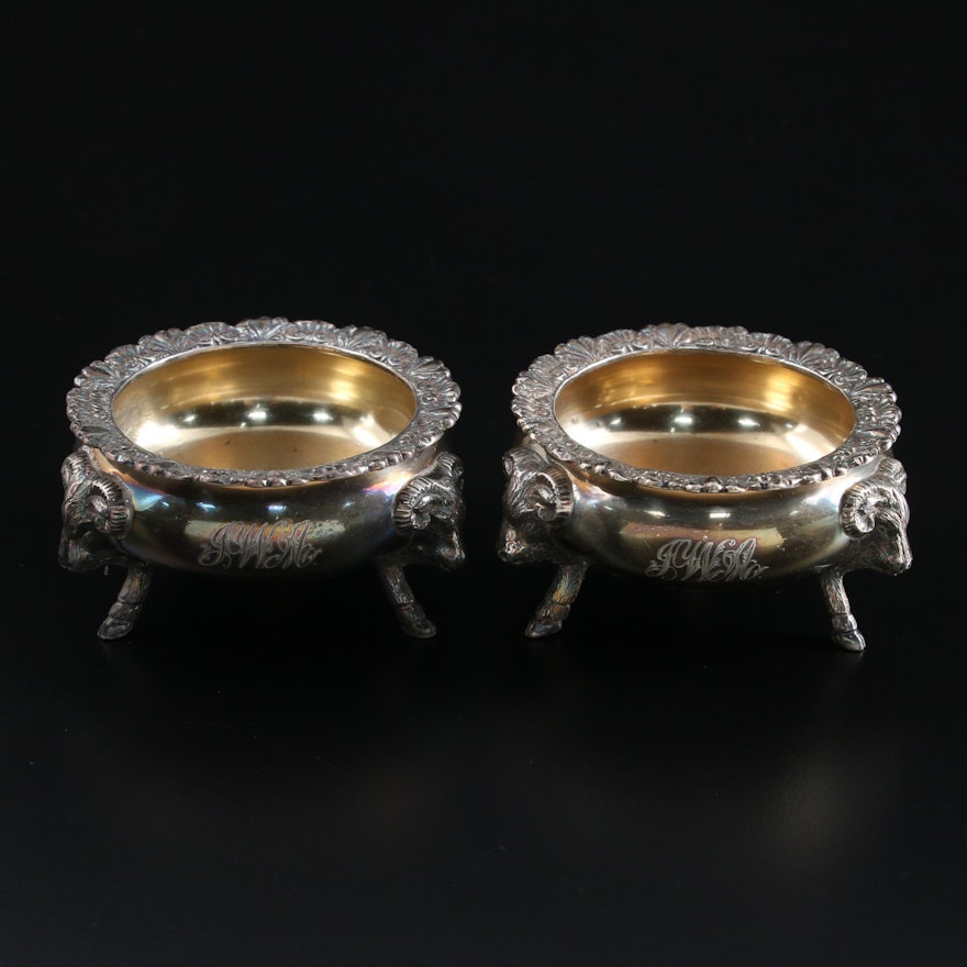 J.E. Caldwell & Co. Sterling Silver Footed Salt Cellars