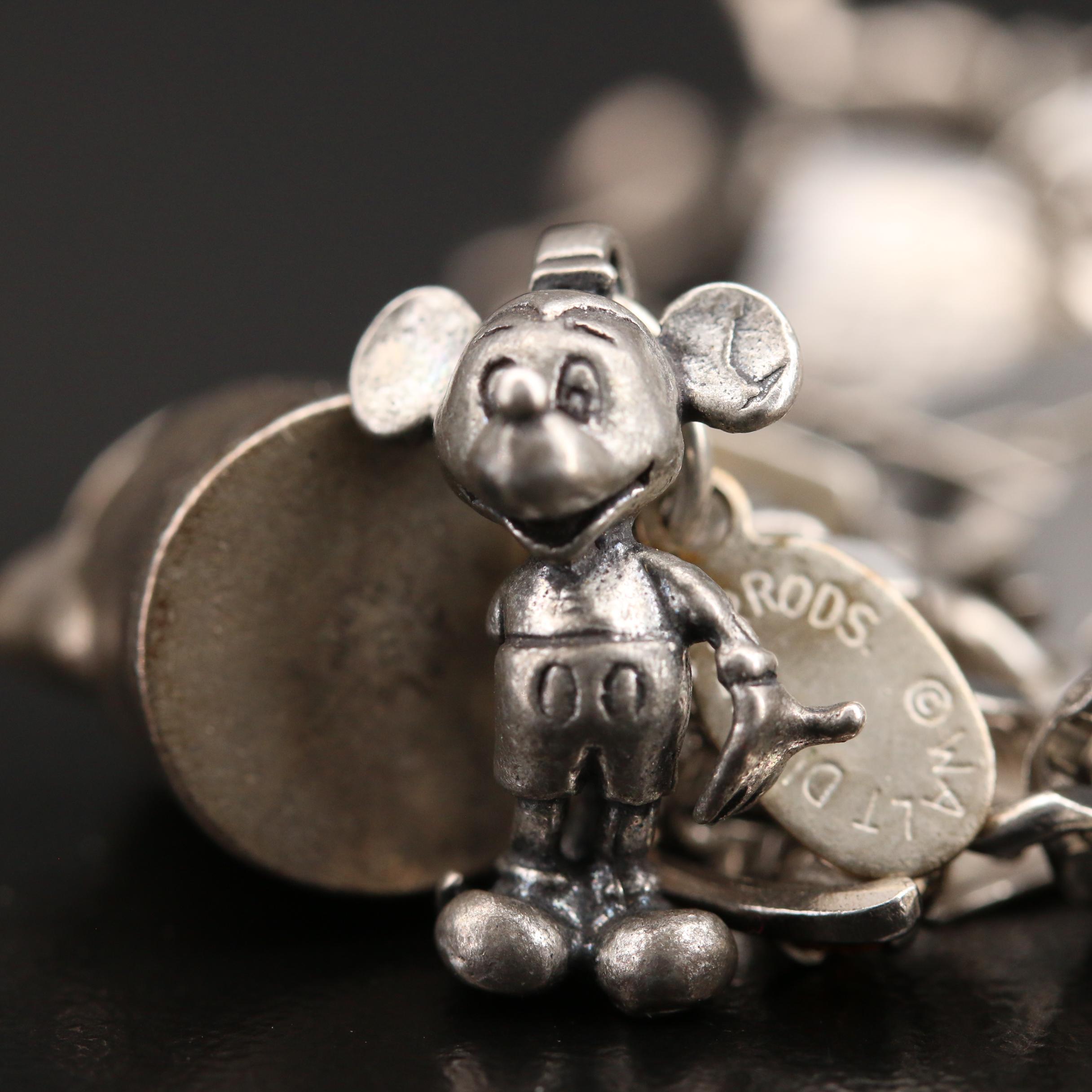 Vintage Sterling Silver Charm Bracelet
