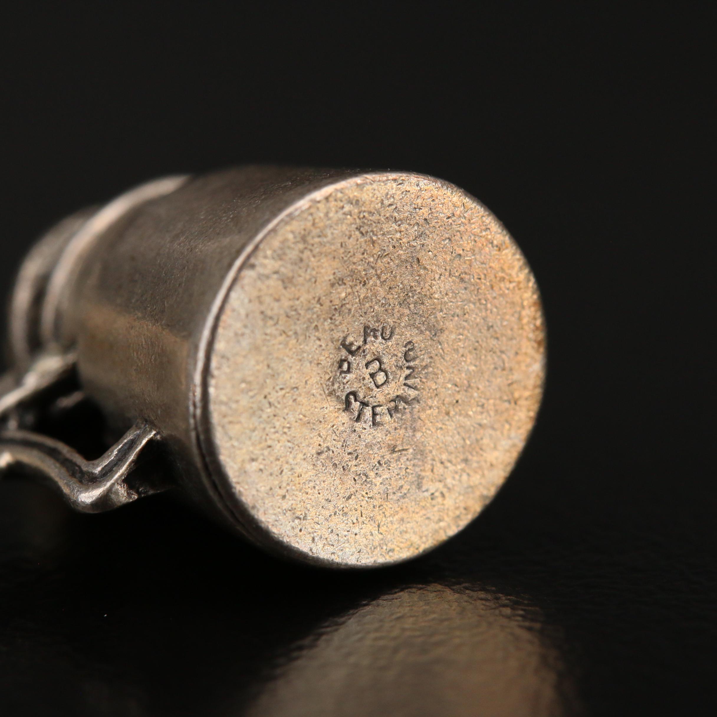 Vintage Sterling Silver Charm Bracelet