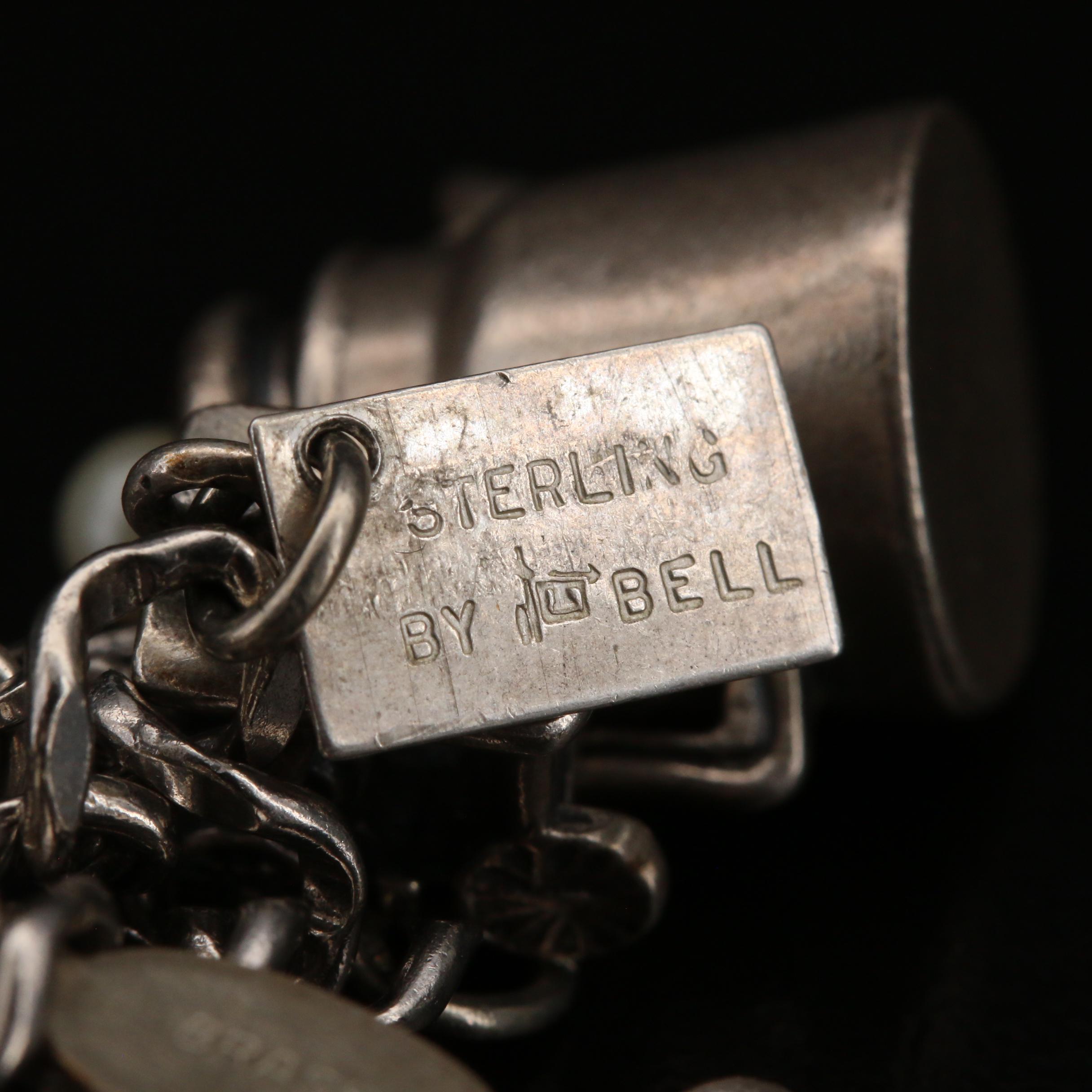 Vintage Sterling Silver Charm Bracelet