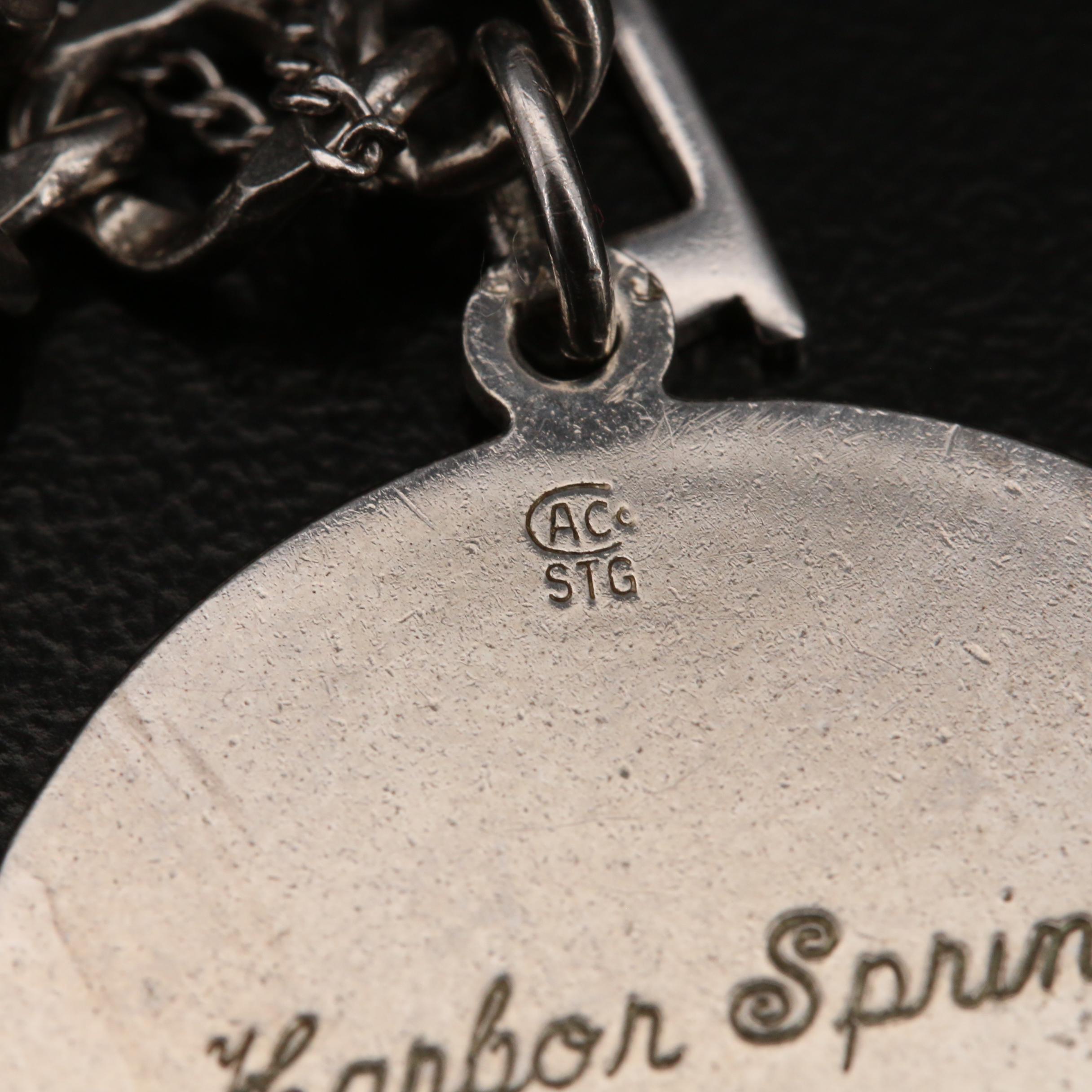 Vintage Sterling Silver Charm Bracelet