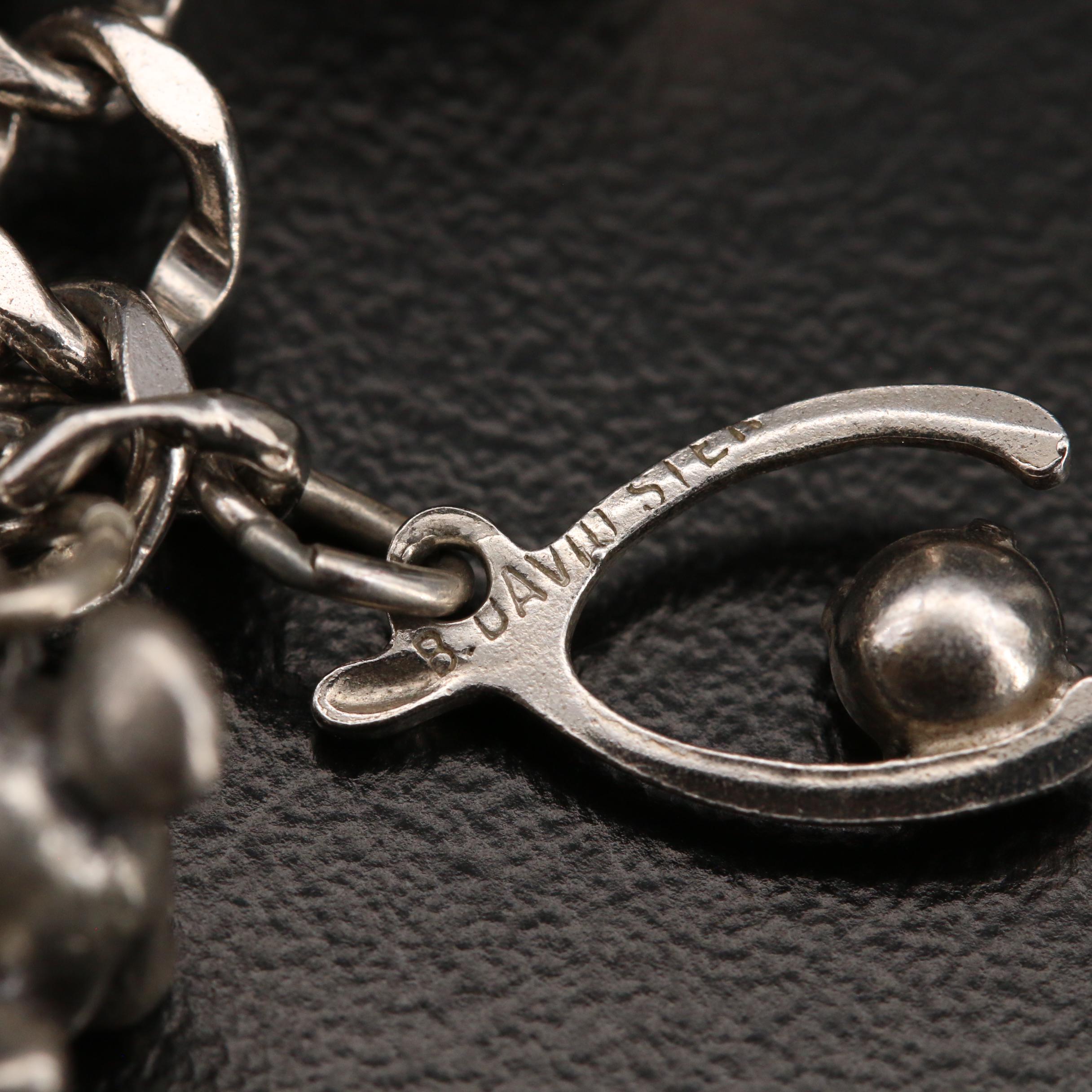 Vintage Sterling Silver Charm Bracelet