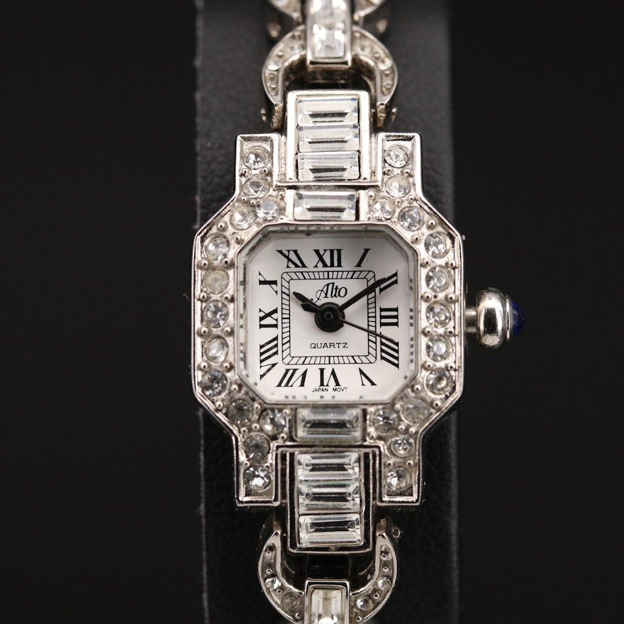 Alto Crystal Accented Quartz Wristwatch