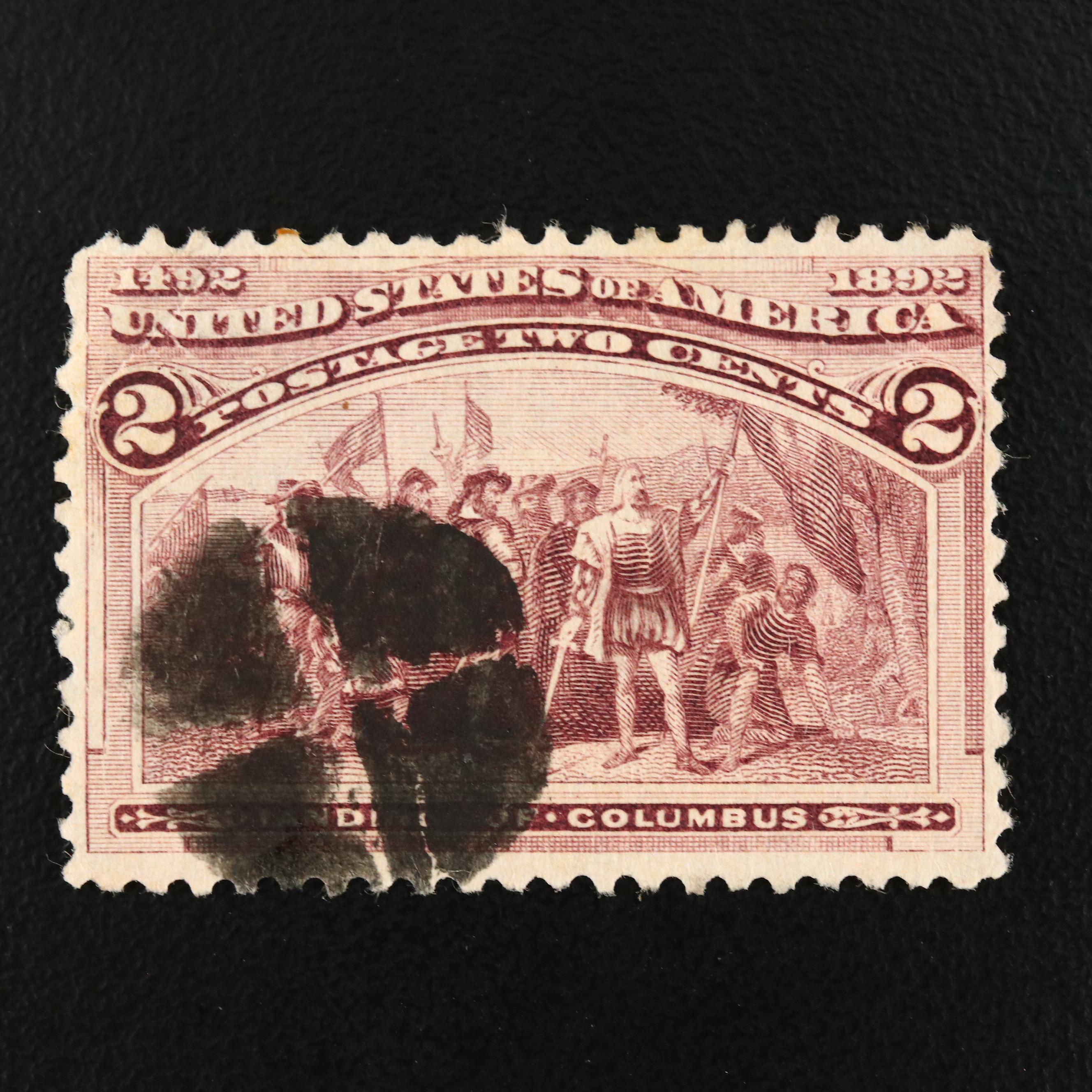 1892 Columbian Exposition "Broken Hat" 2-Cent Stamp