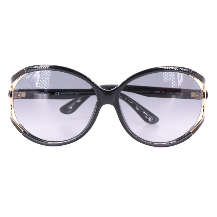 Salvatore Ferragamo SF600S Oversized Round Sunglasses with Case