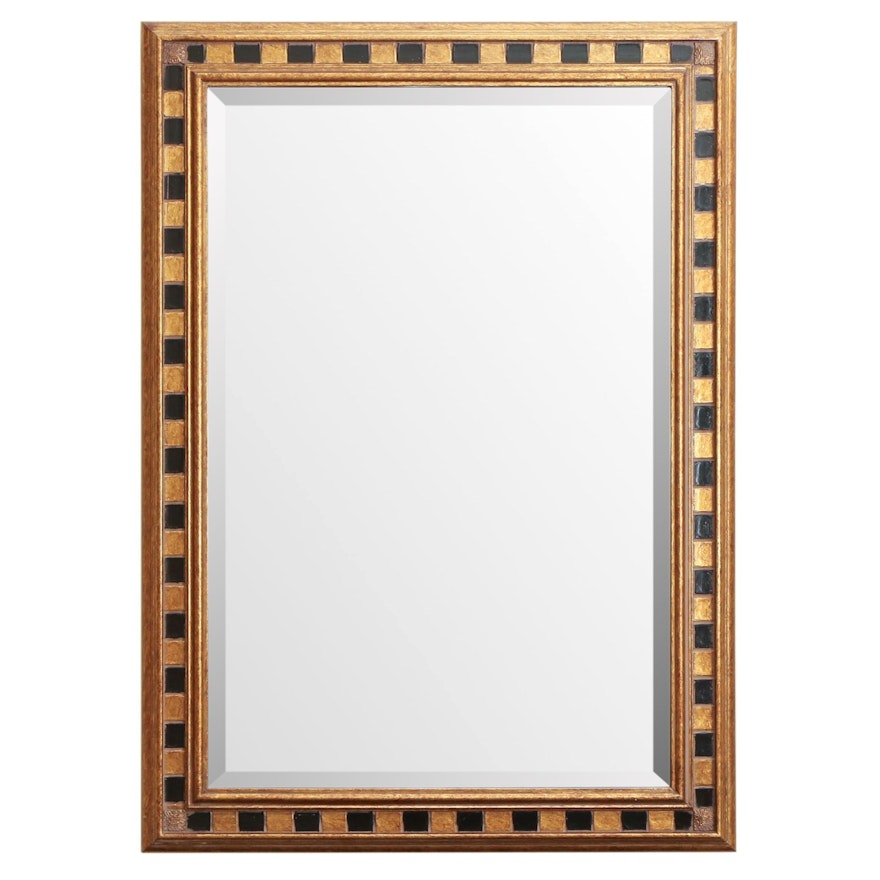 Giltwood Frame and Beveled Glass Rectangular Wall Mirror