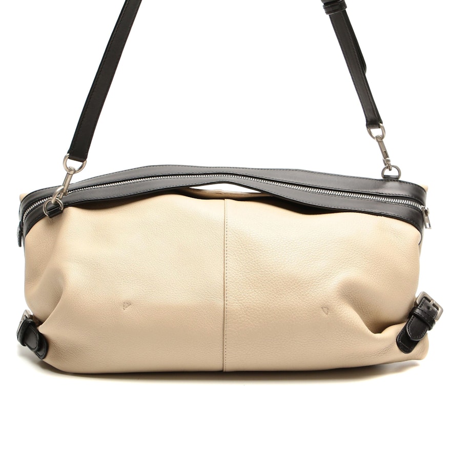 Loewe Bicolor Leather Foldover Shoulder Bag