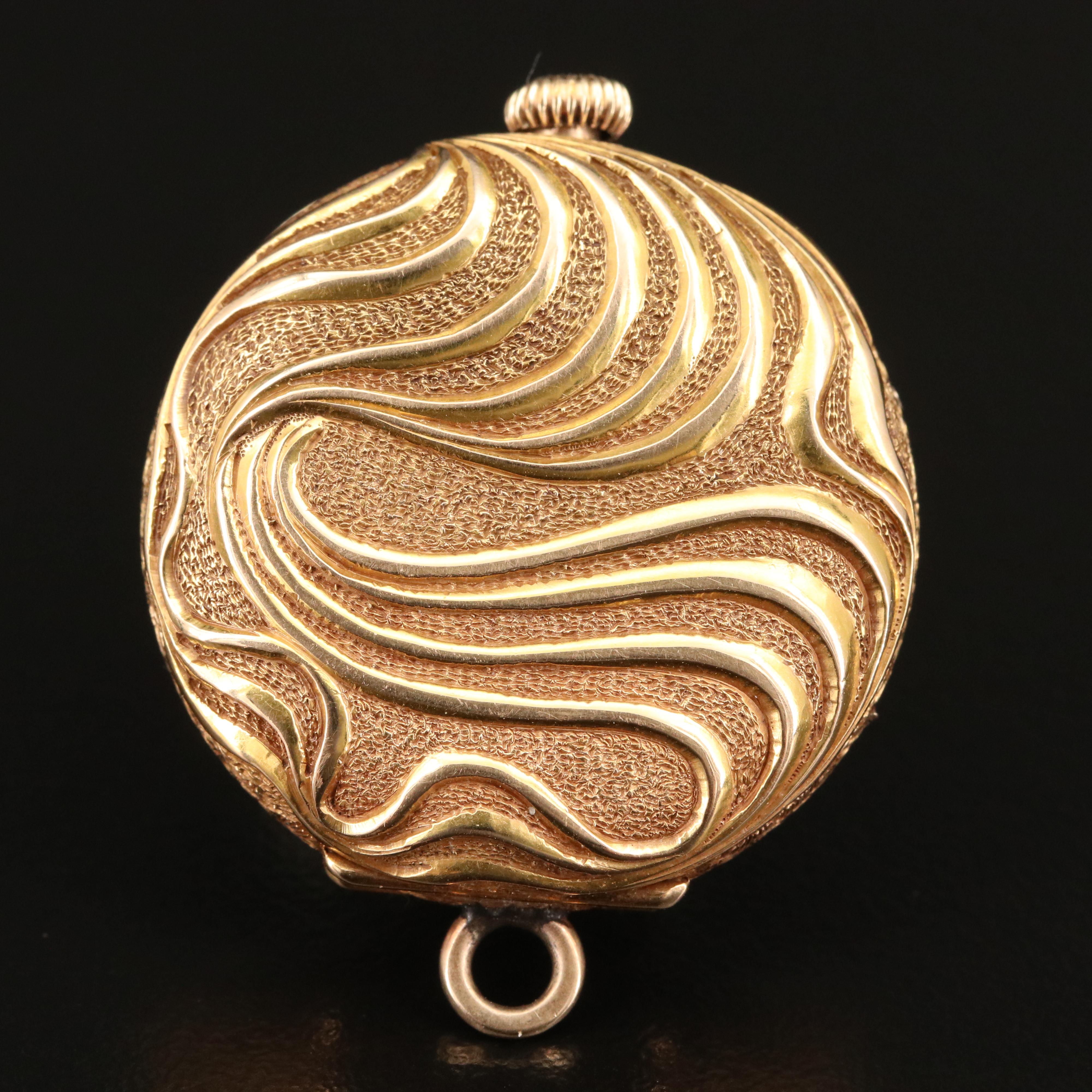 1901 Waltham 14K Pendant Pocket Watch