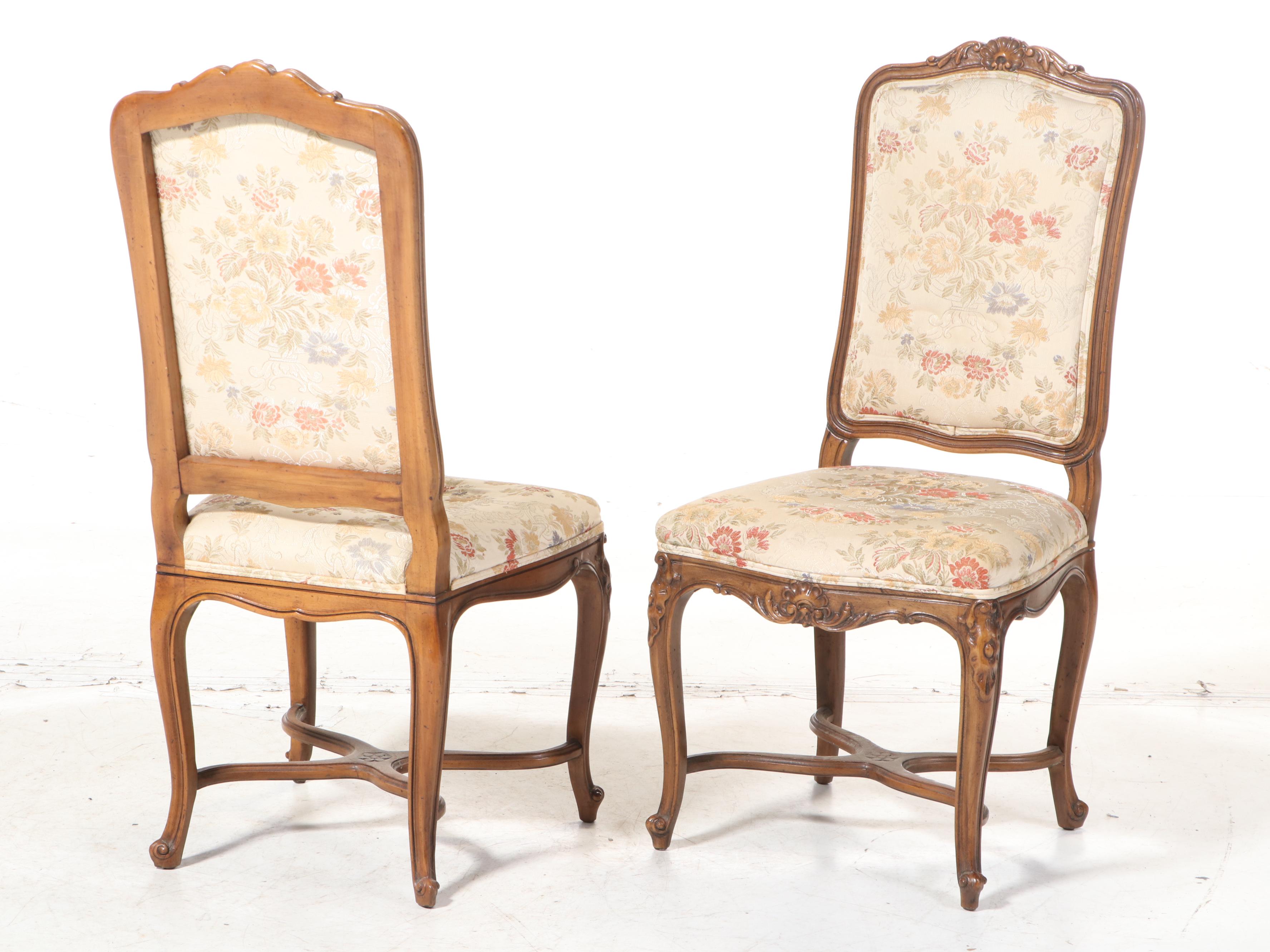 Six John Widdicomb Co. Louis XV-Style Beech Dining Chairs