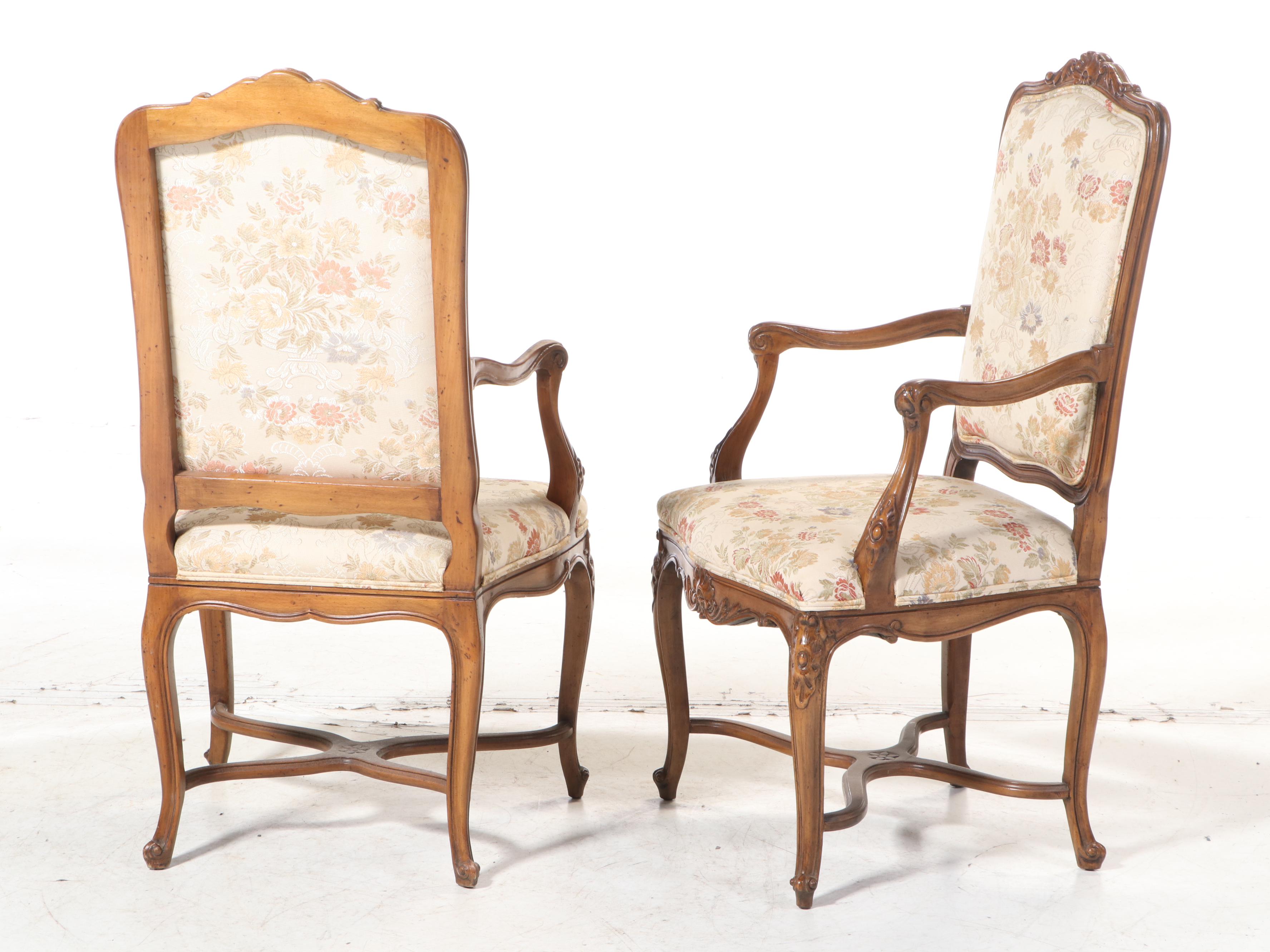 Six John Widdicomb Co. Louis XV-Style Beech Dining Chairs