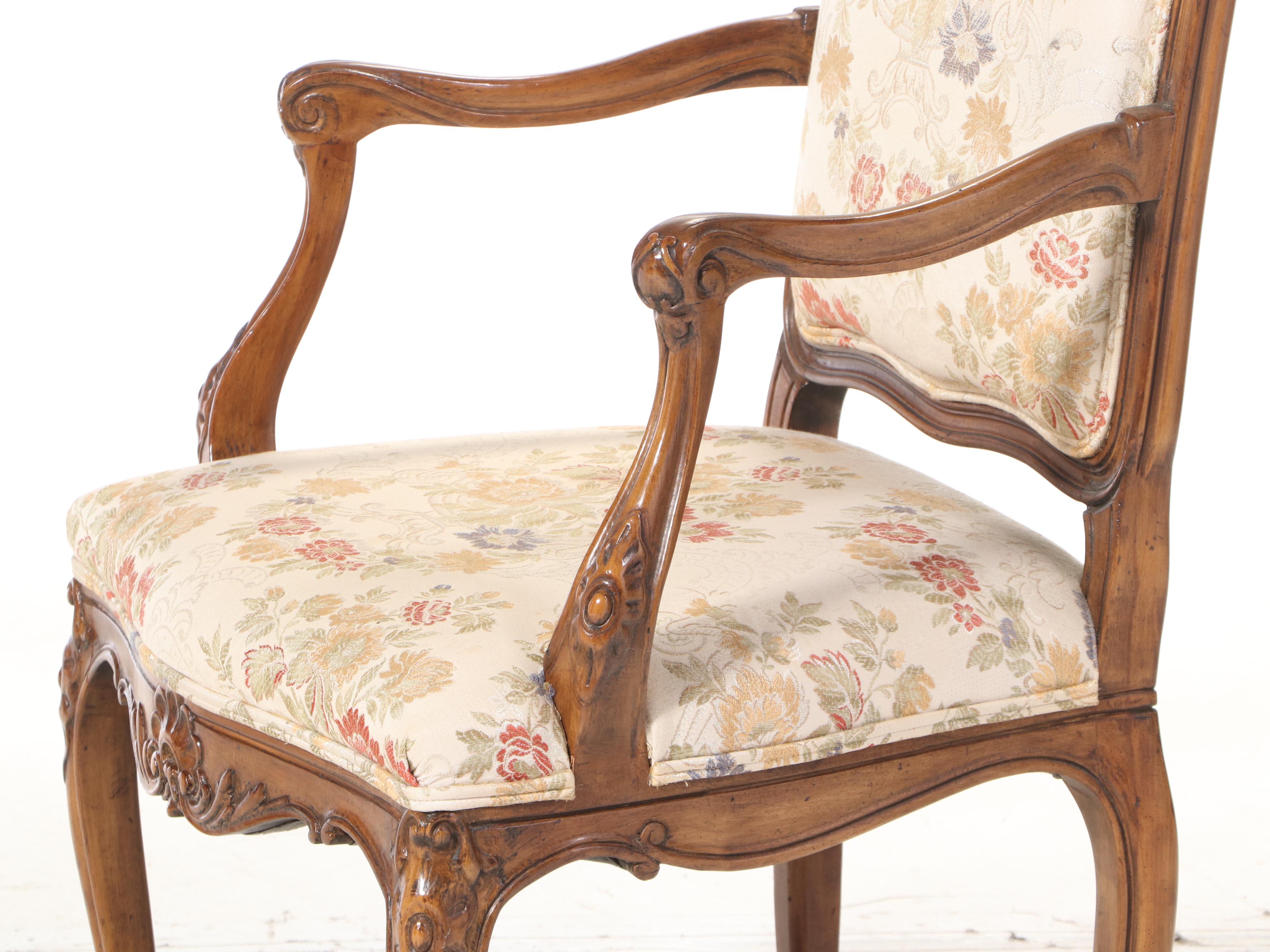 Six John Widdicomb Co. Louis XV-Style Beech Dining Chairs