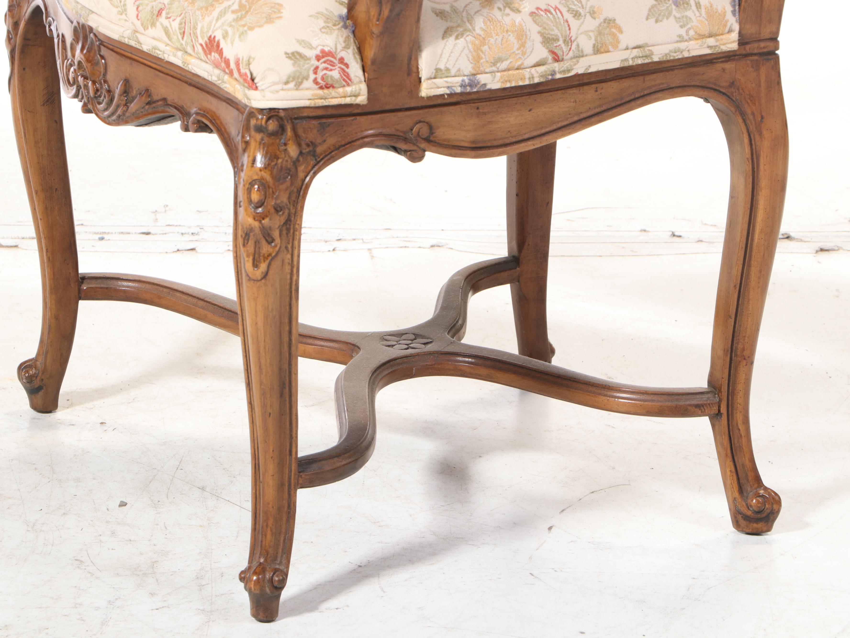 Six John Widdicomb Co. Louis XV-Style Beech Dining Chairs