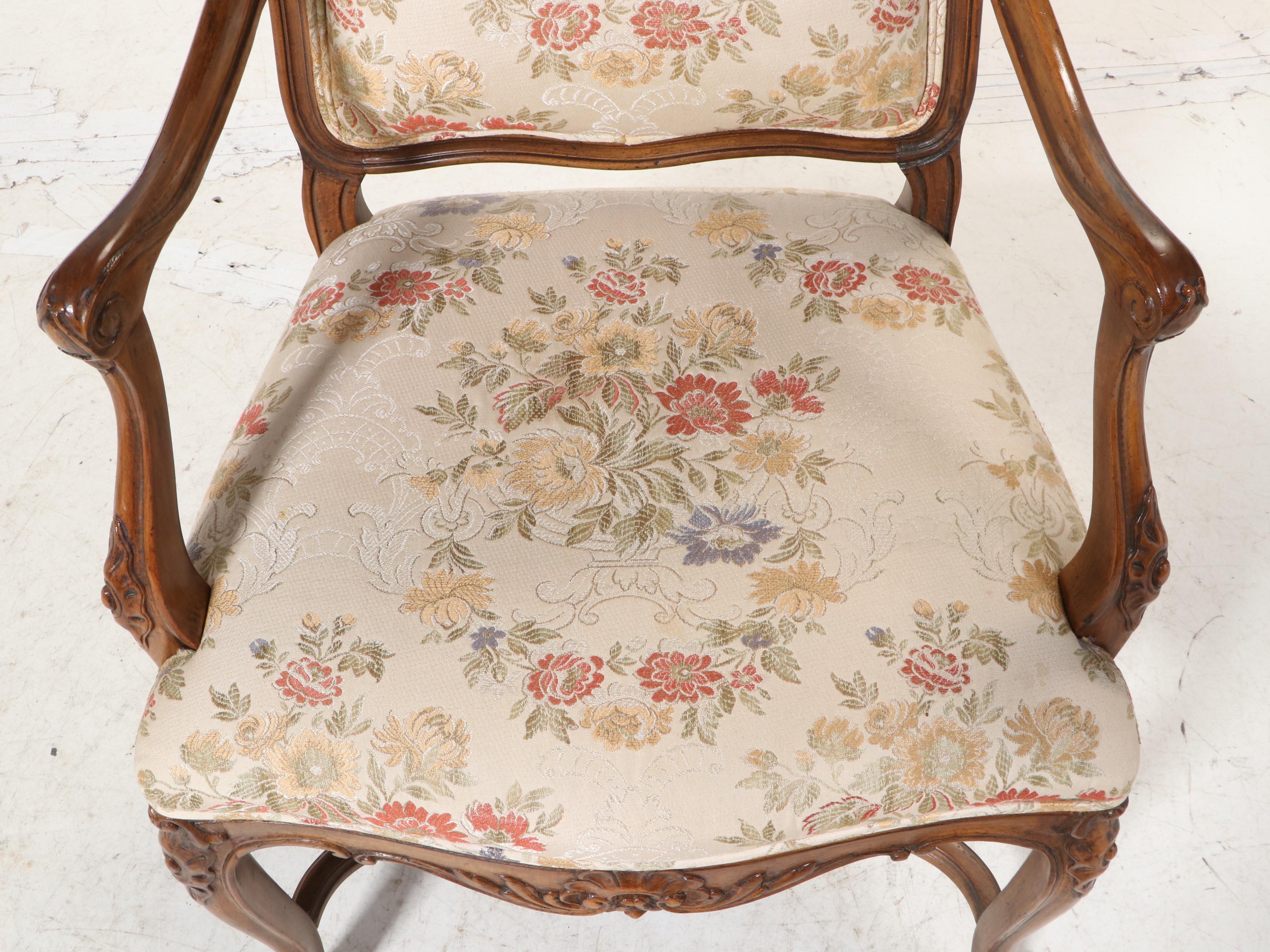 Six John Widdicomb Co. Louis XV-Style Beech Dining Chairs