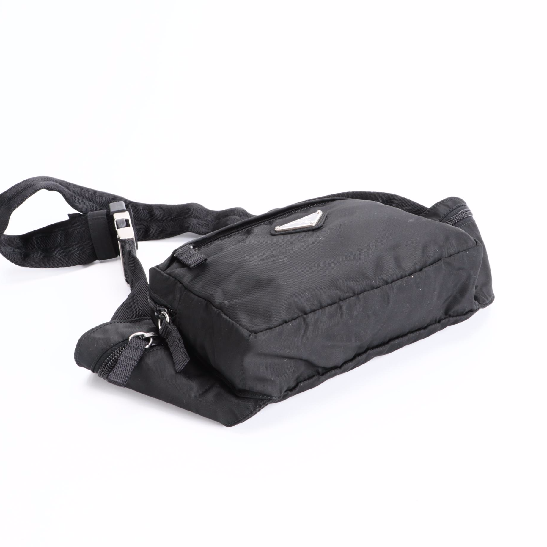 Prada Belt Bag in Black Tessuto Nylon